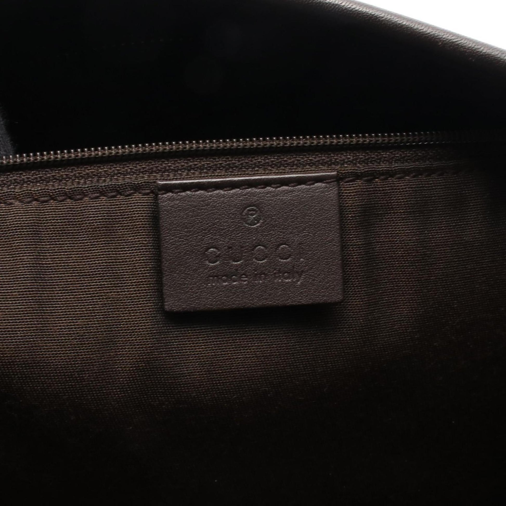 Gucci Beige Brown Gg Canvas Leather Shoulder Bag