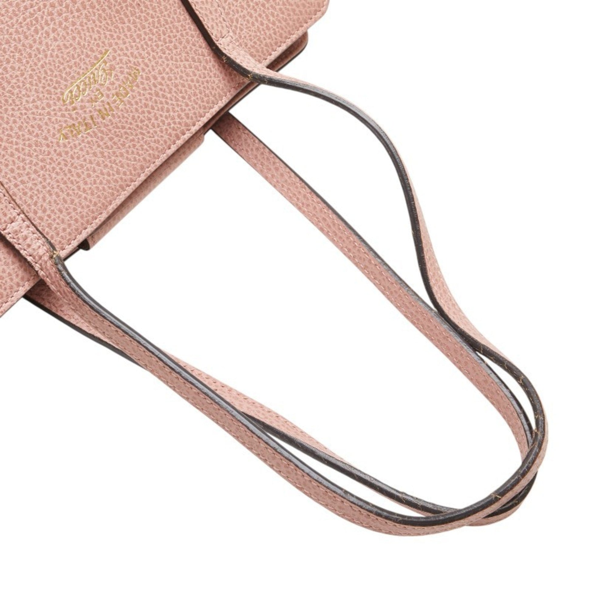 Gucci Pink Leather Shoulder Bag Tote Bag