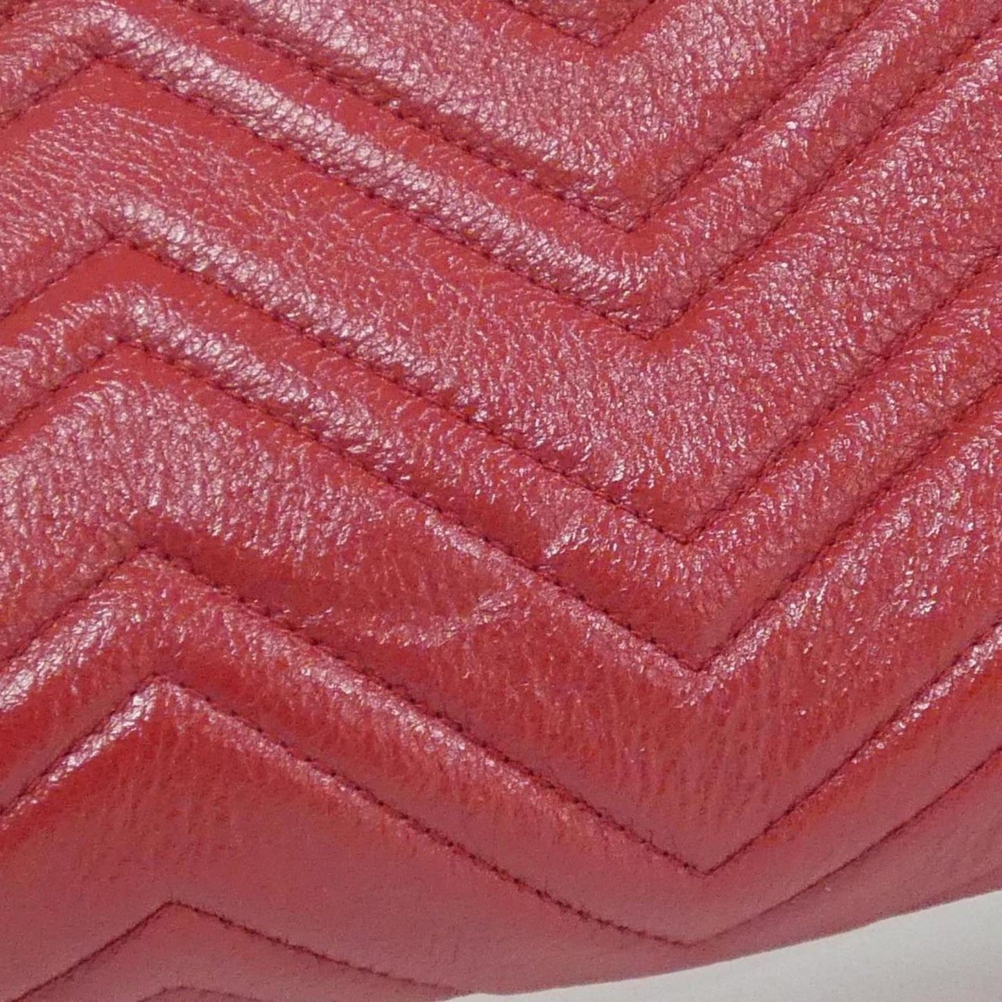 Gucci Red Color Leather Shoulder Bag