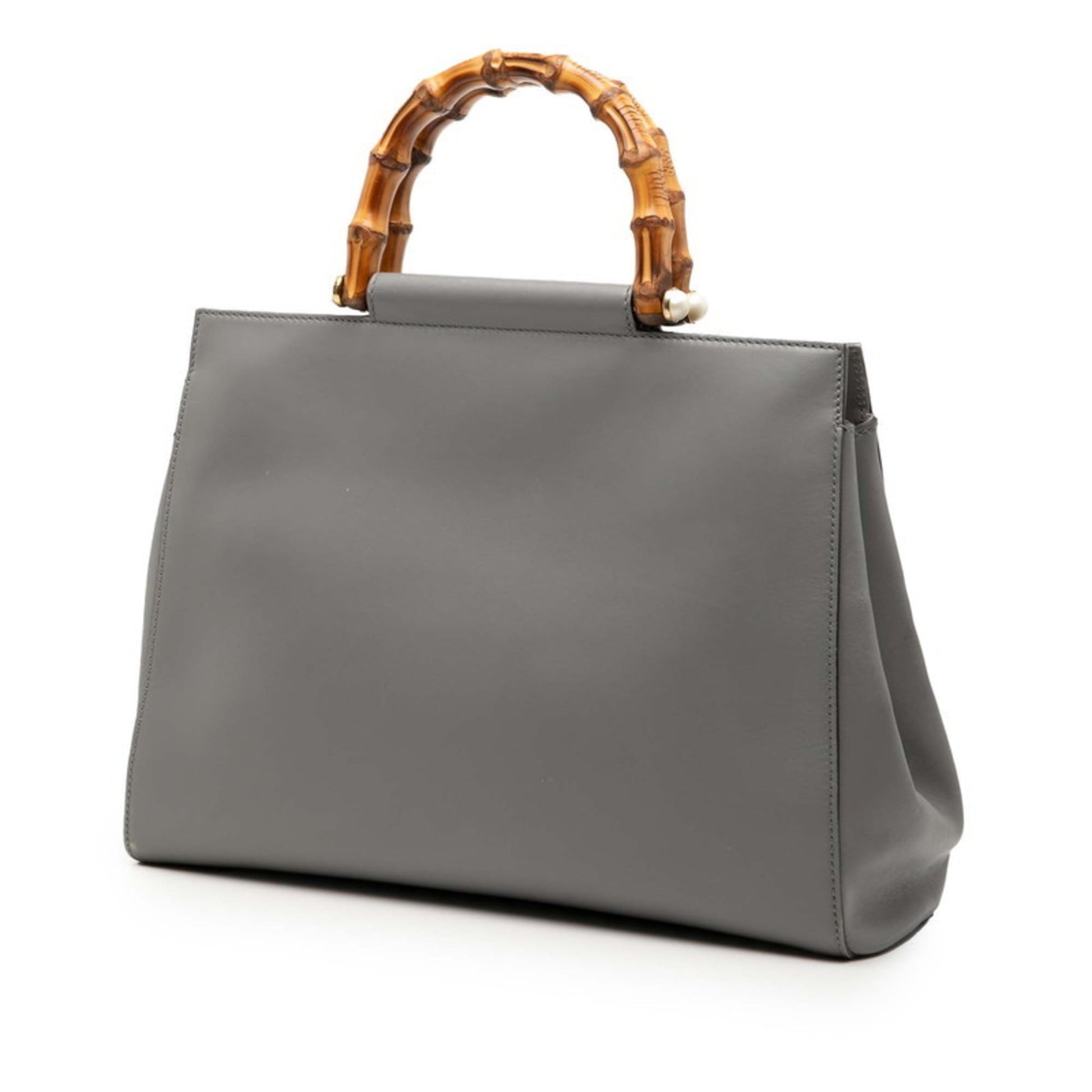 Gucci Gray Leather Handbag