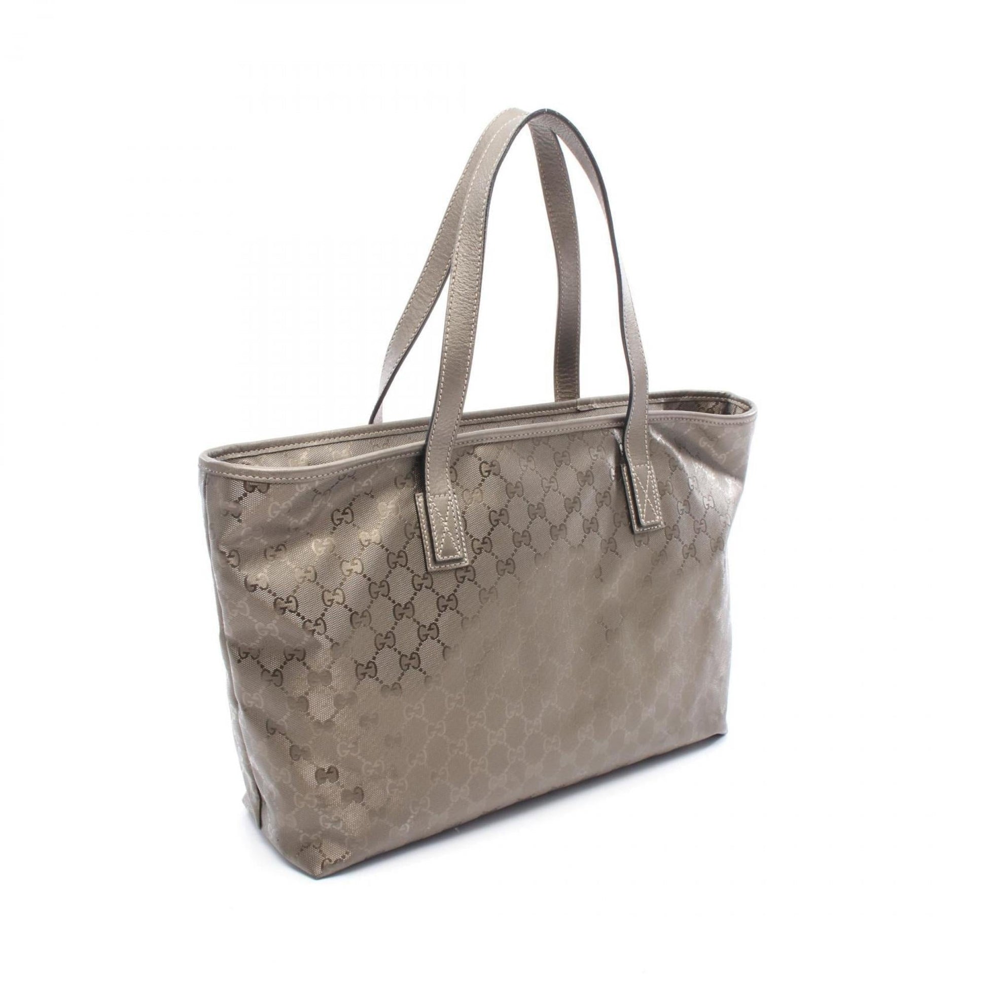 Gucci Brown Pvc Leather Tote Bag