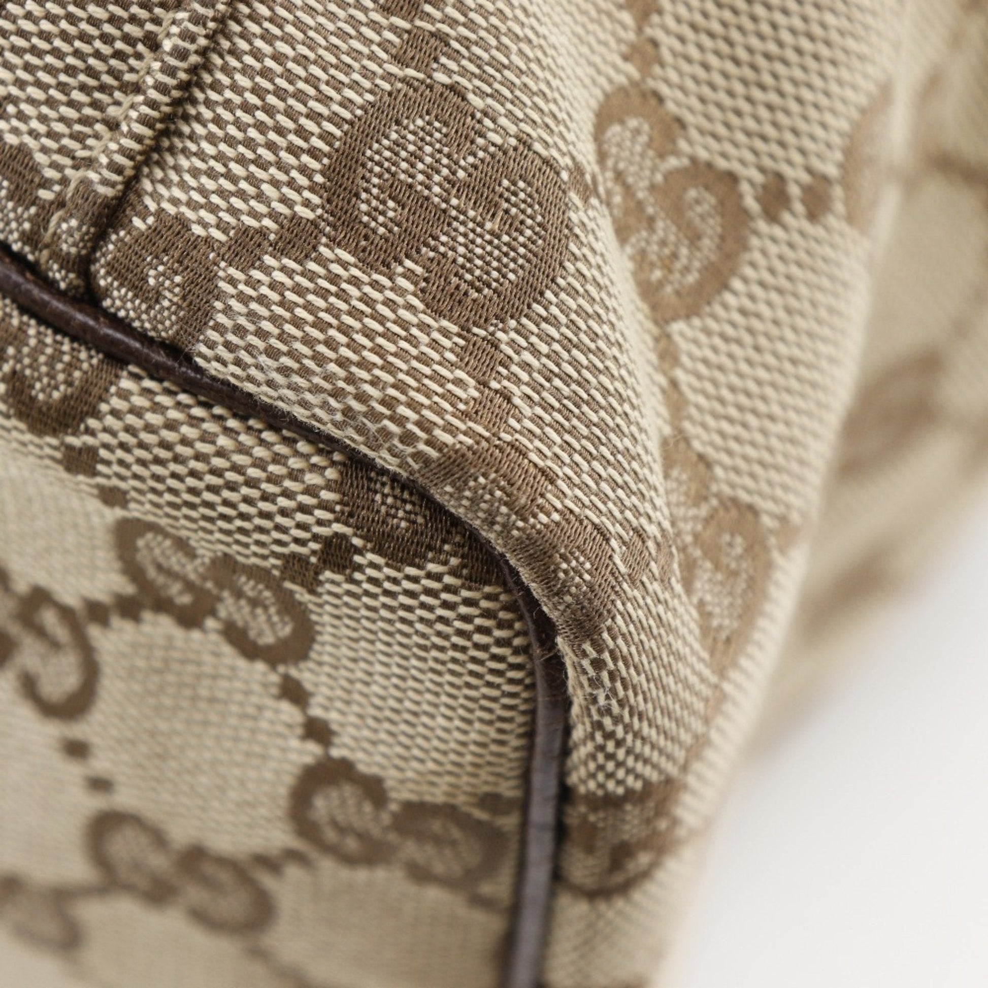 Gucci Beige Gg Canvas Handbag