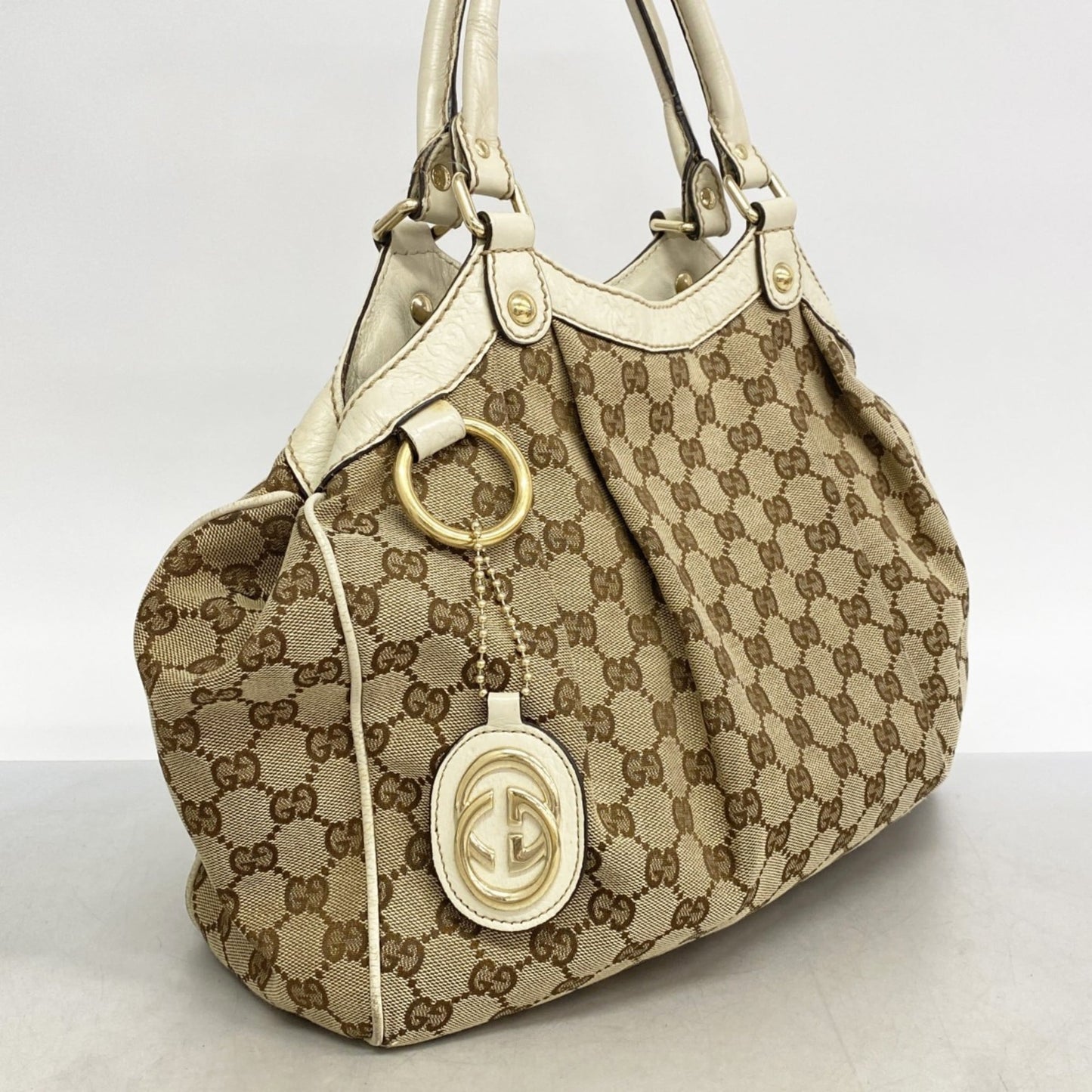 Gucci Brown Canvas Tote Bag