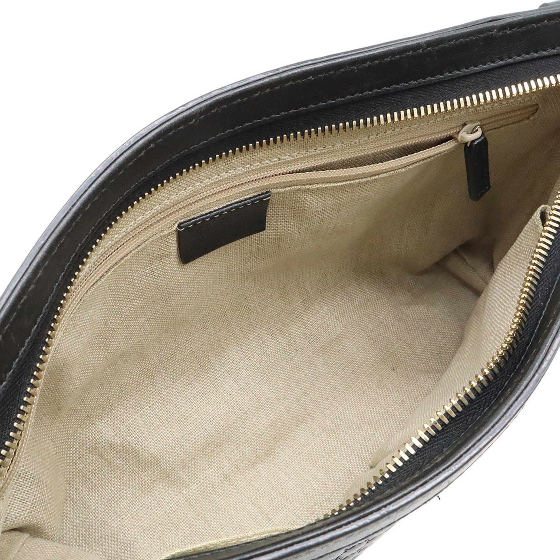 Gucci Black Leather Shoulder Bag