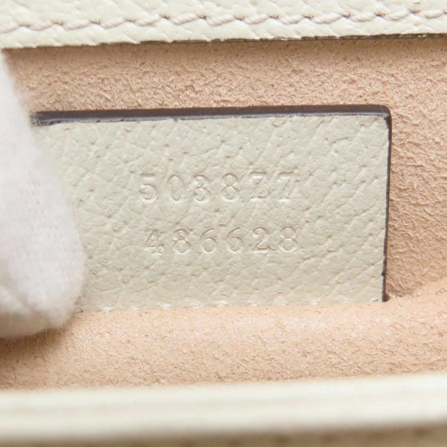 Gucci White Leather Shoulder Bag