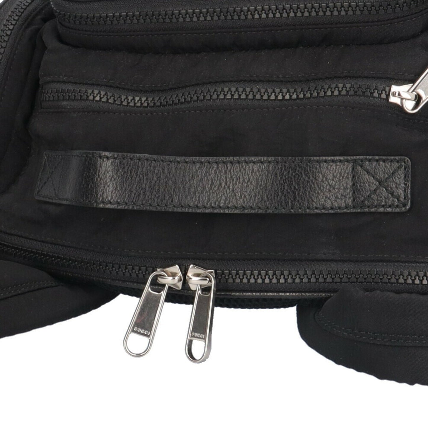 Gucci Black Multi-Color Nylon Backpack