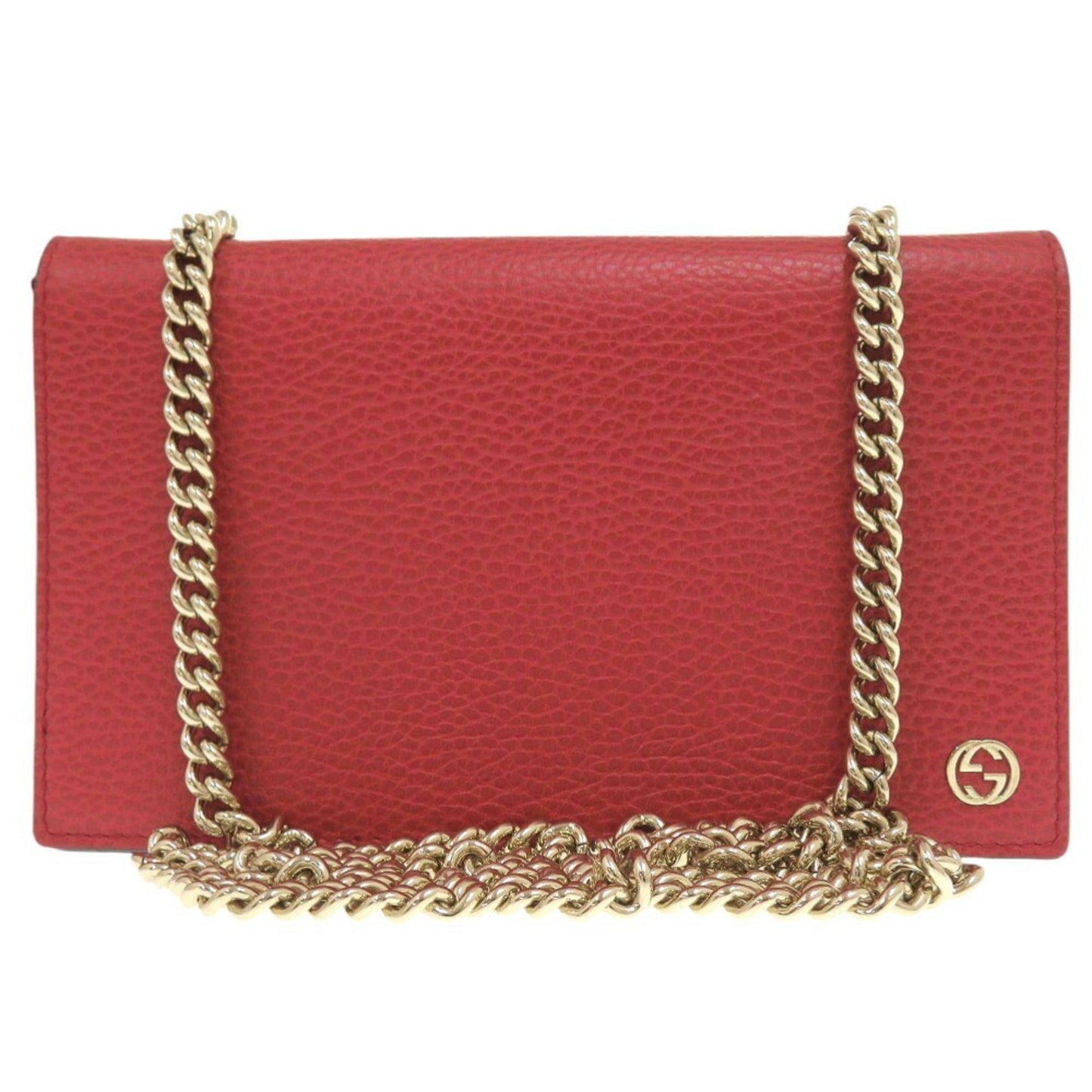 Gucci Red Color Leather Shoulder Bag