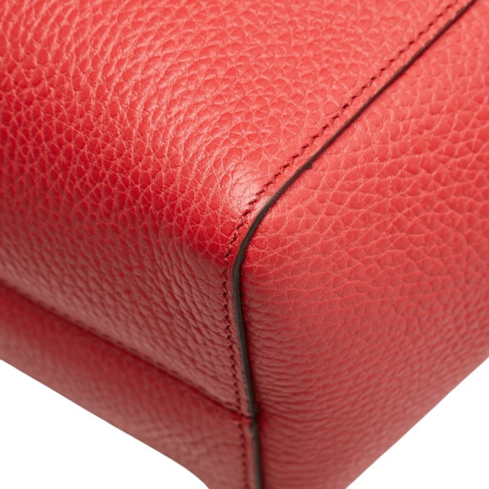 Gucci Pink Red Color Leather Handbag Tote Bag