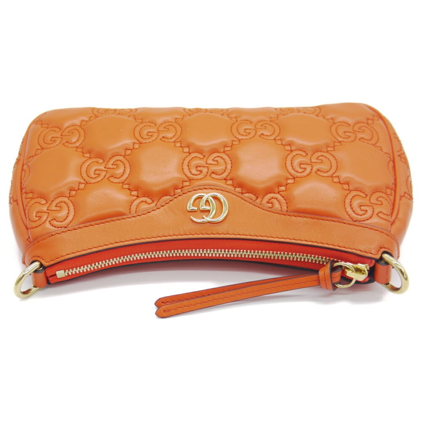 Gucci Orange Leather Handbag Shoulder Bag