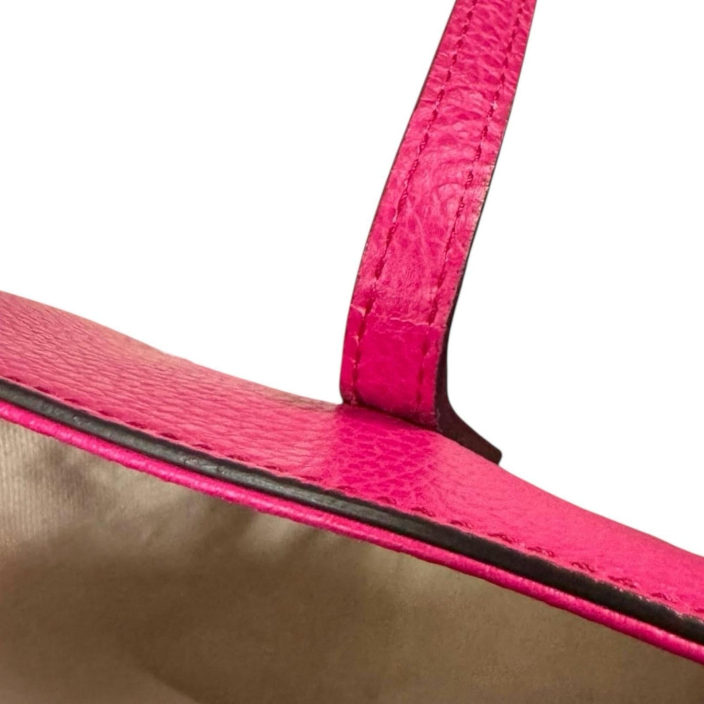 Gucci Gucci Swing Pink Leather Tote Bag