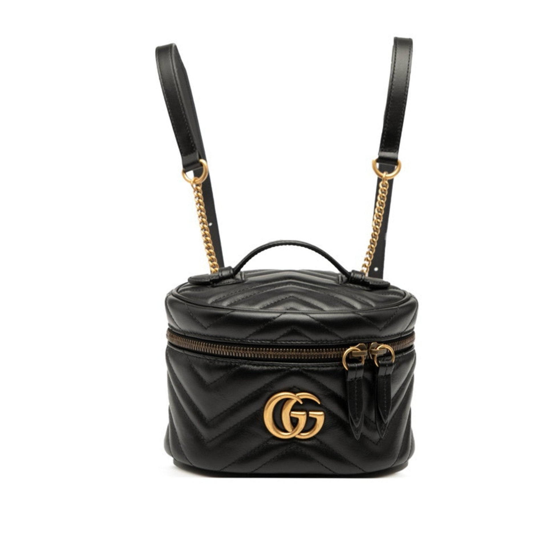 Gucci Black Leather Backpack