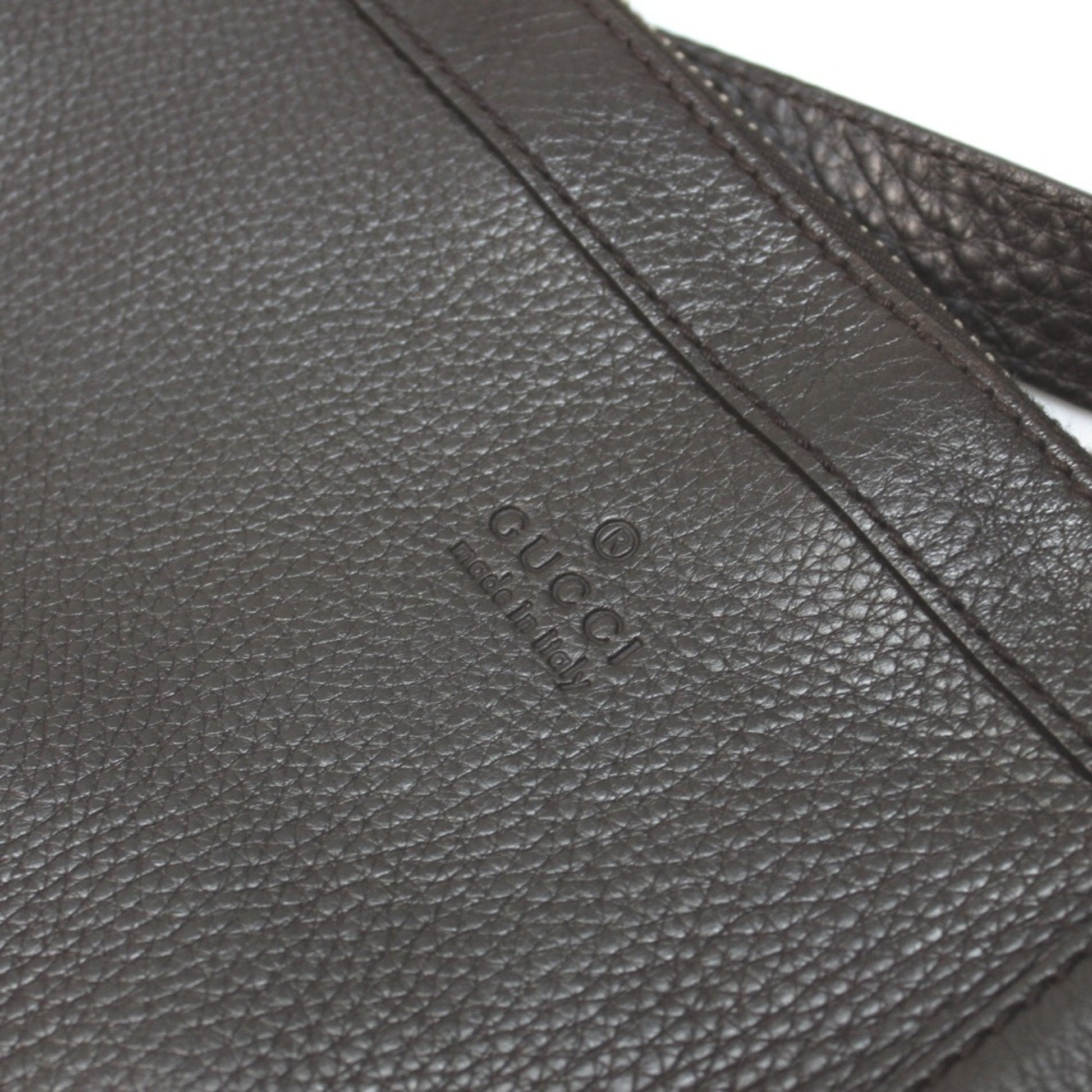 Gucci Brown Leather Shoulder Bag