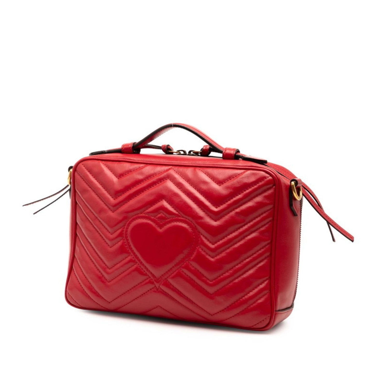 Gucci Red Color Leather Shoulder Bag