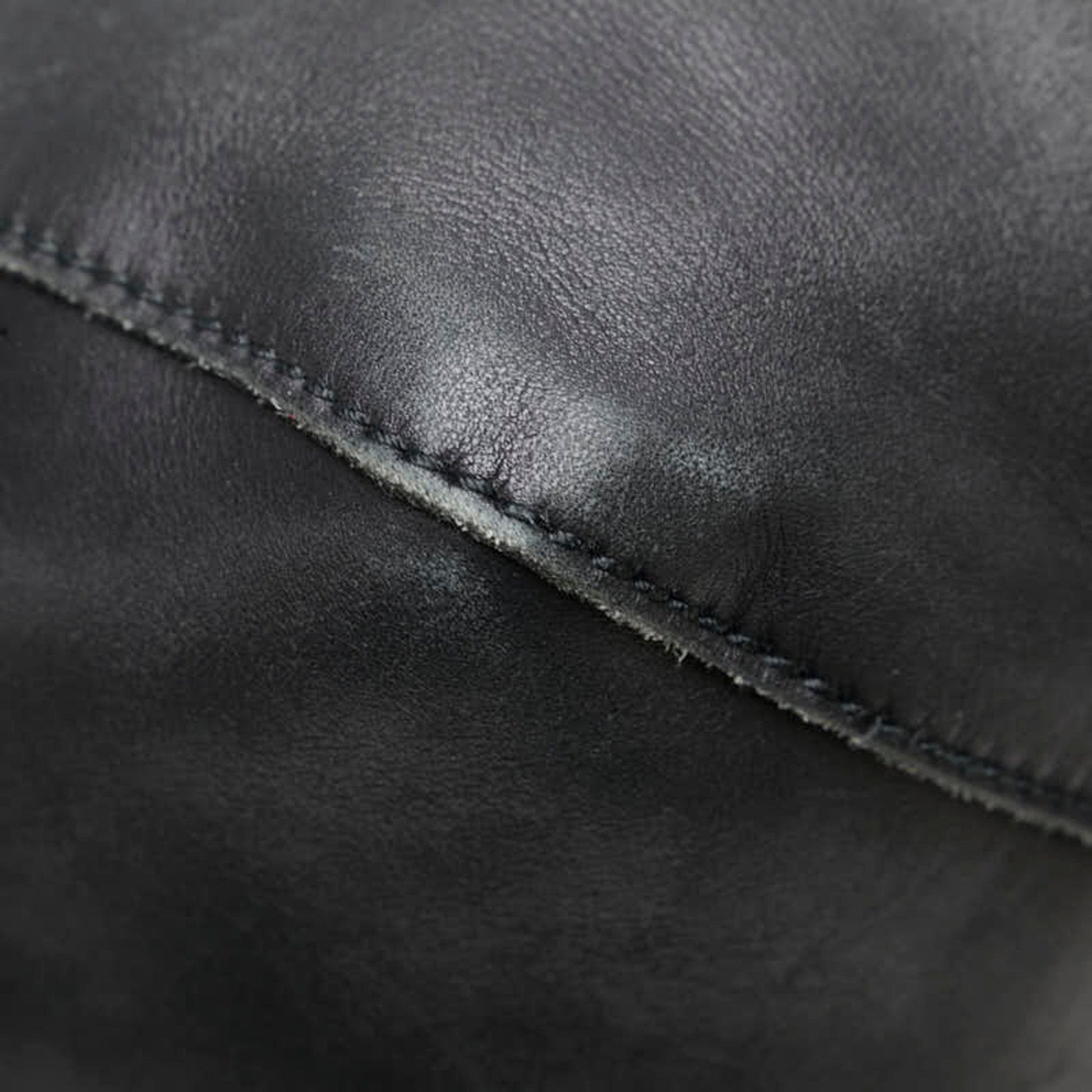 Gucci Black Leather Handbag Tote Bag