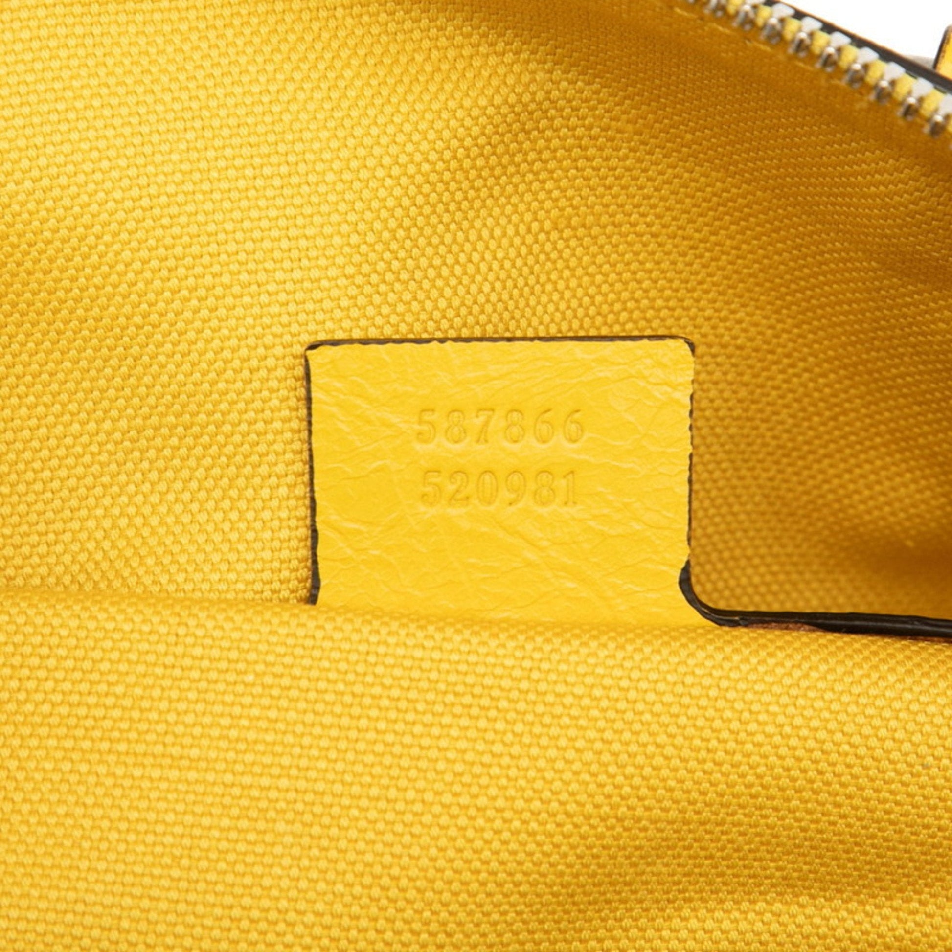 Gucci Yellow Leather Boston Bag Shoulder Bag