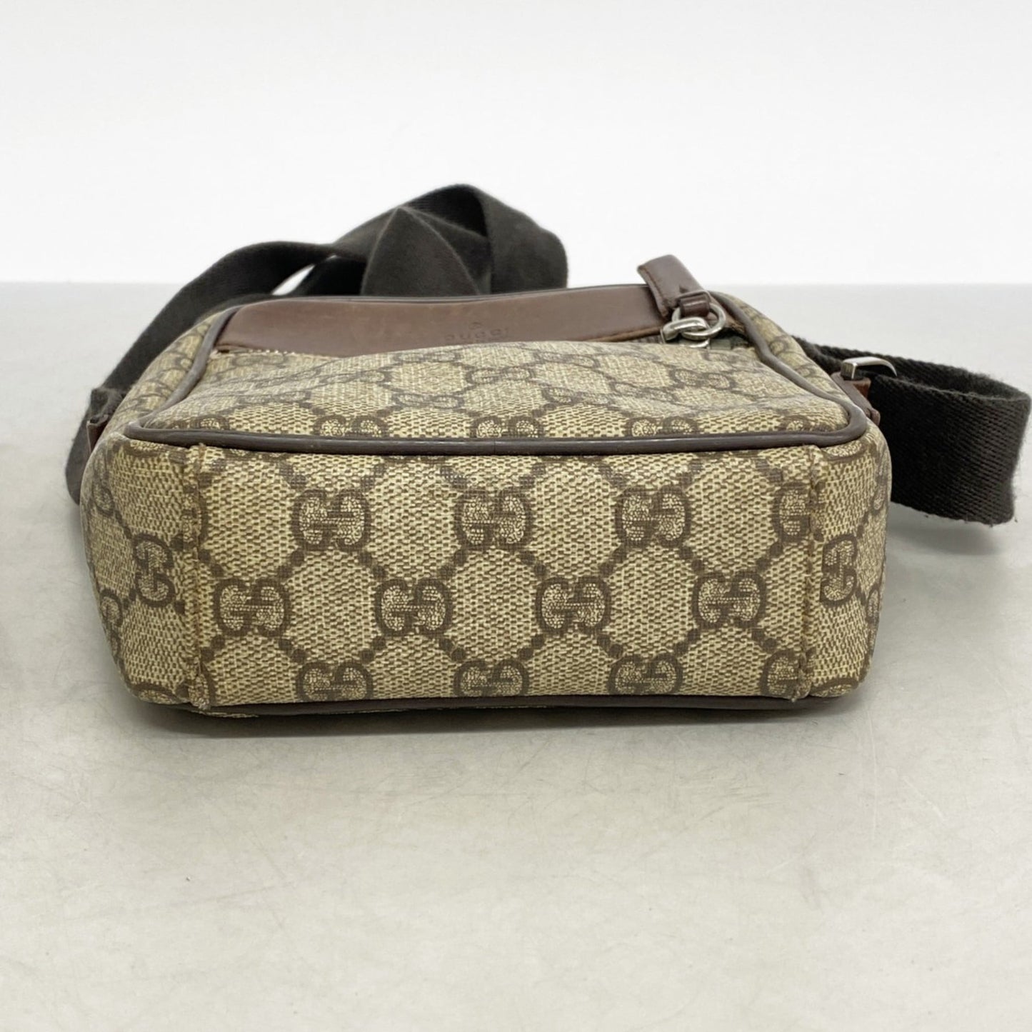 Gucci Beige Brown Pvc Shoulder Bag