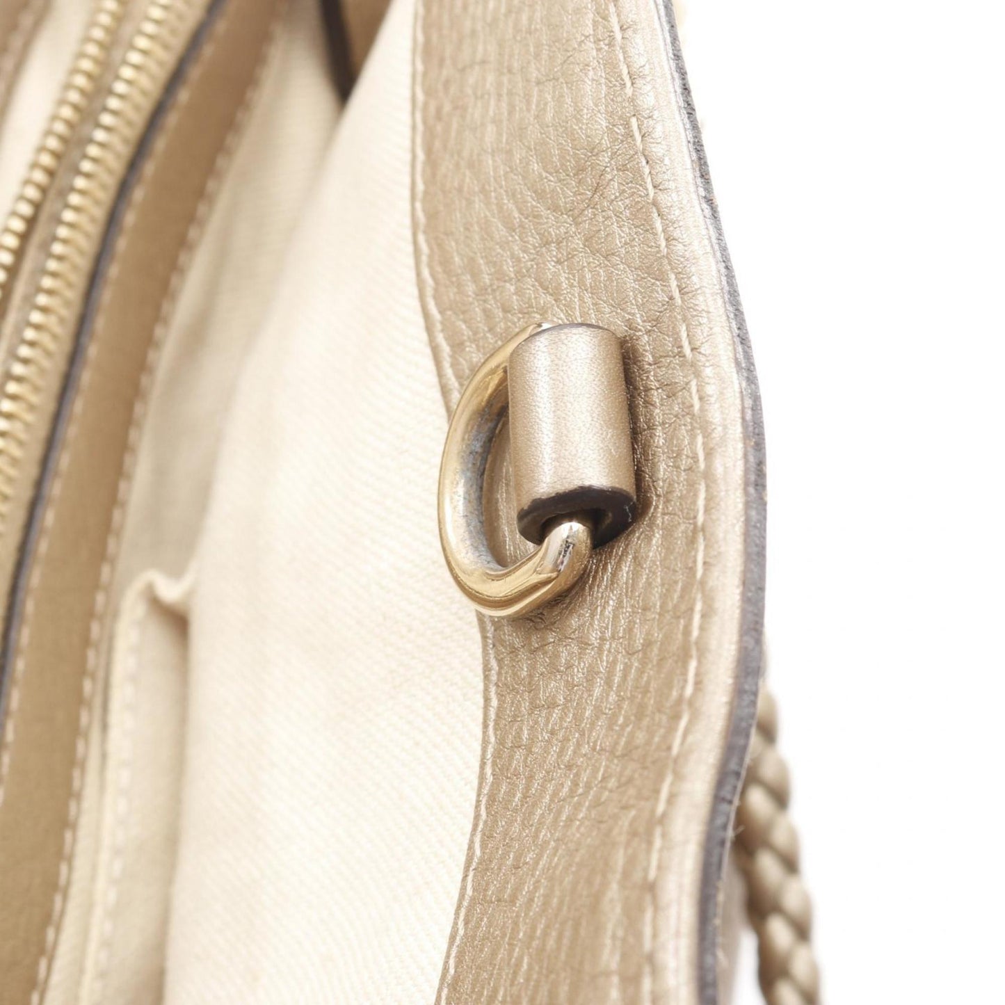 Gucci Gold Leather Tote Bag