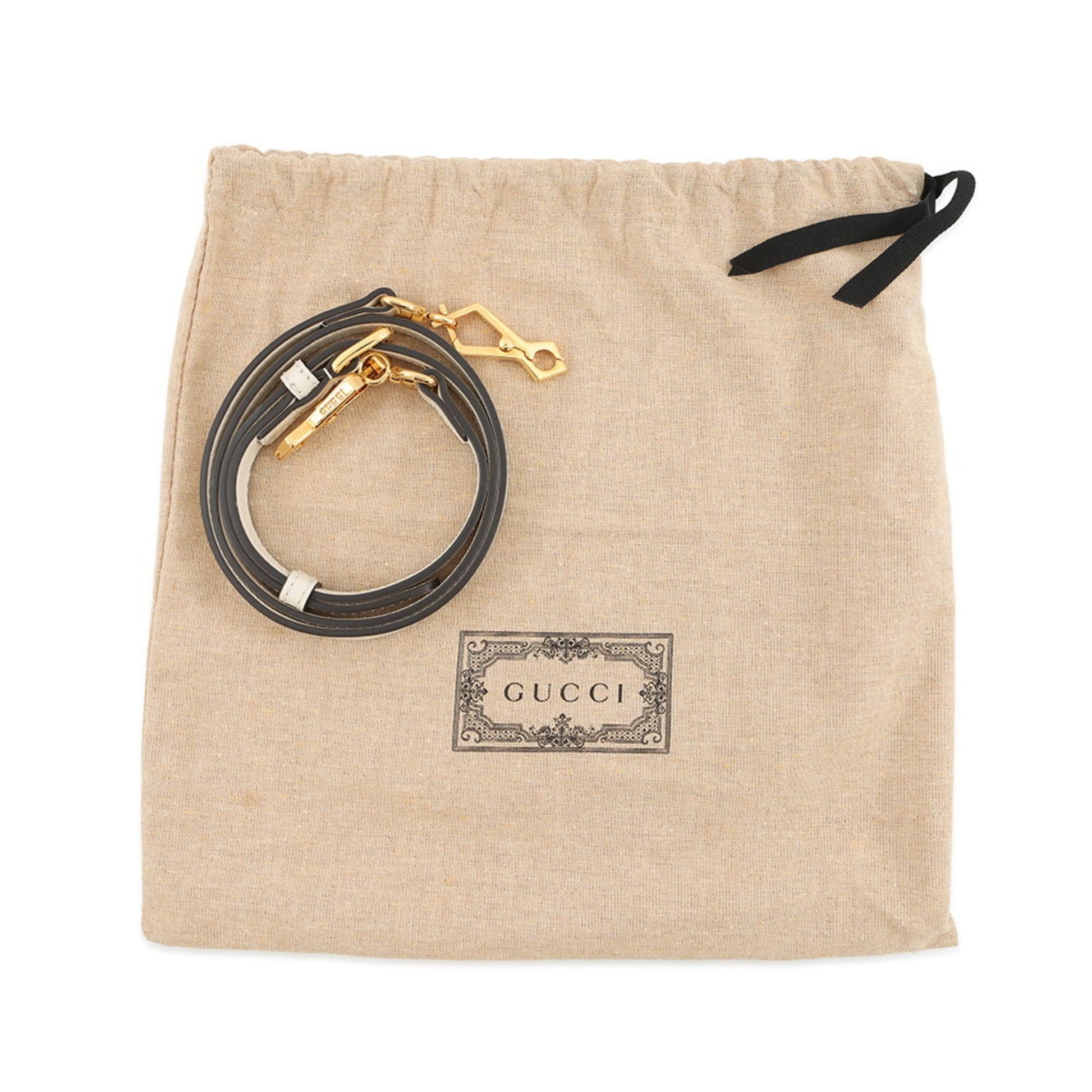 Gucci Horsebit Beige Ivory Gg Supreme Leather Handbag Shoulder Bag