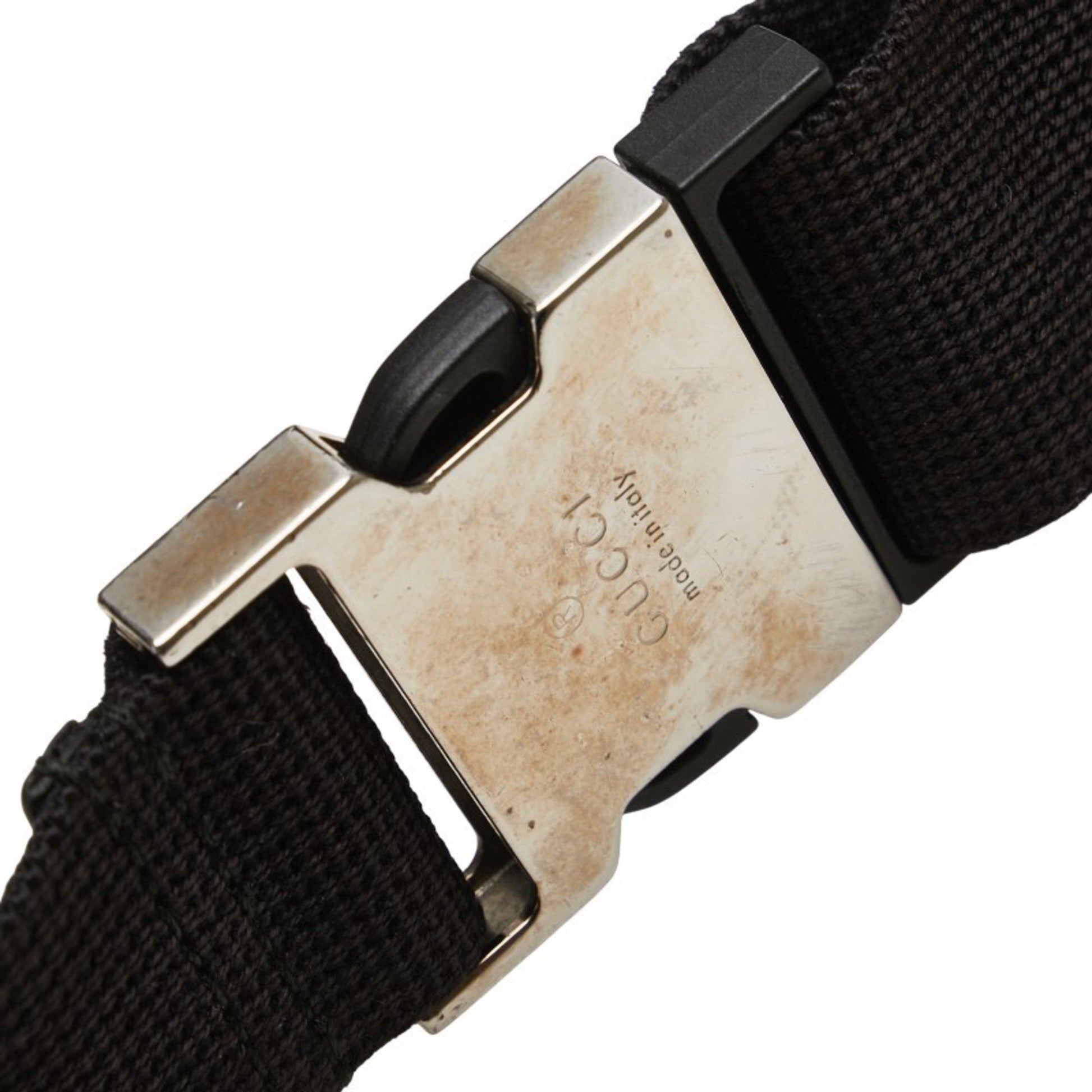 Gucci Abbey Black Multi-Color Canvas Sling Bag
