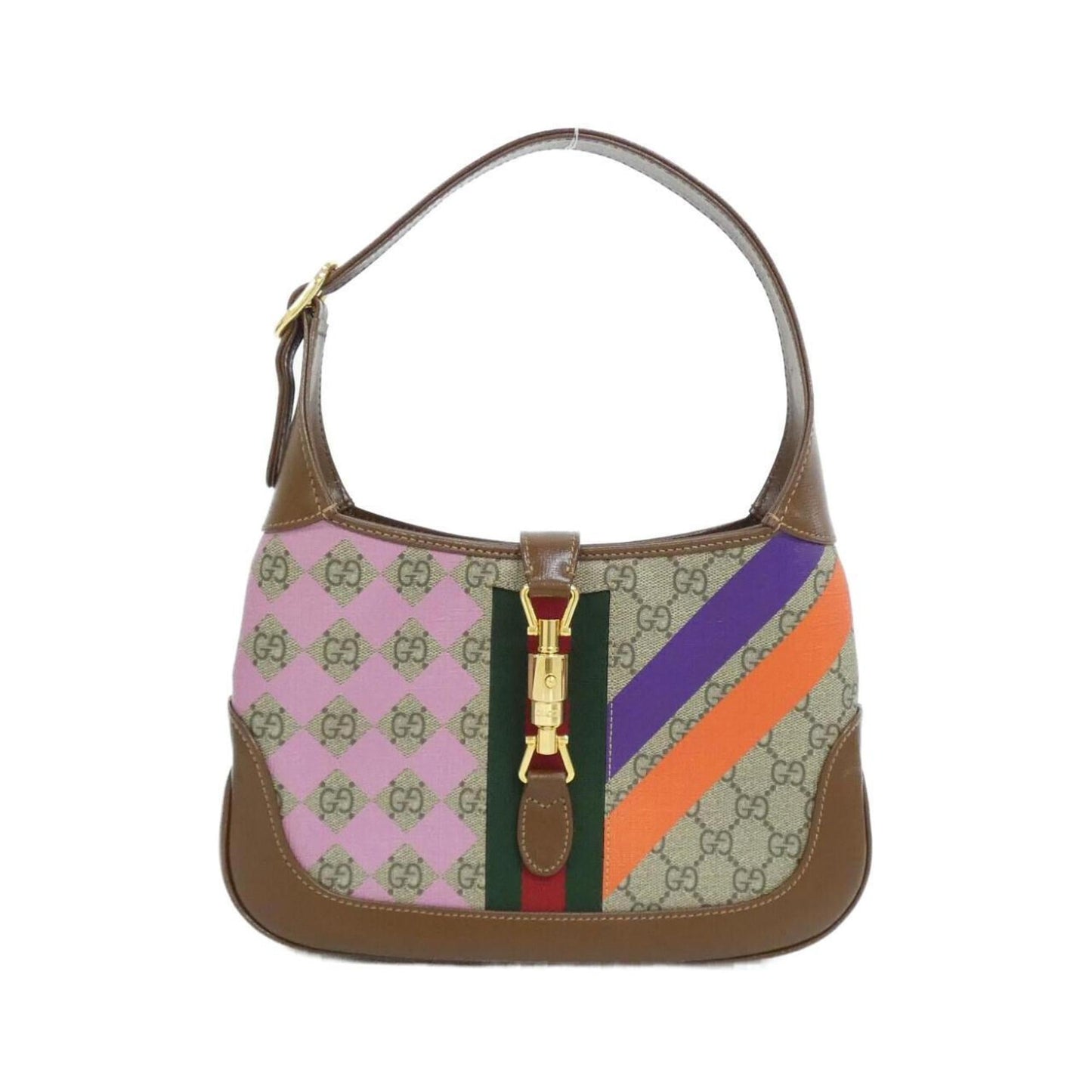 Gucci Beige Multi-Color Gg Supreme Shoulder Bag