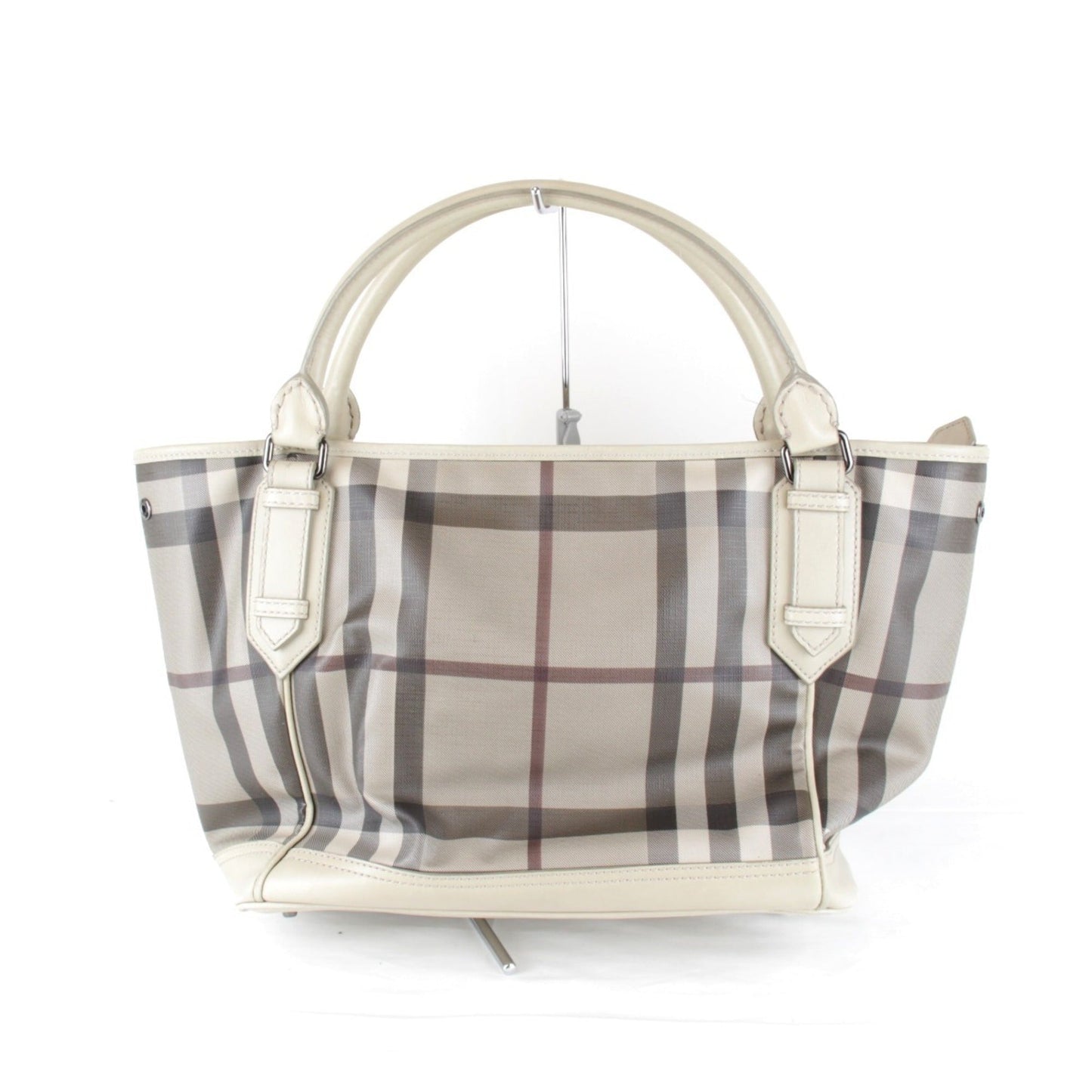 Burberry Pvc Handbag Tote Bag Beige