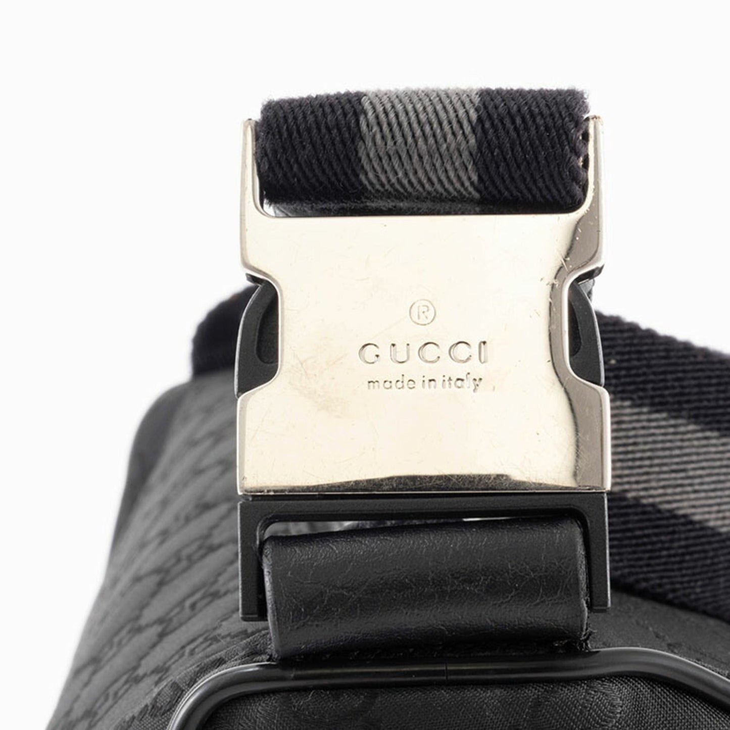 Gucci Black Nylon Pochette Shoulder Bag Sling Bag