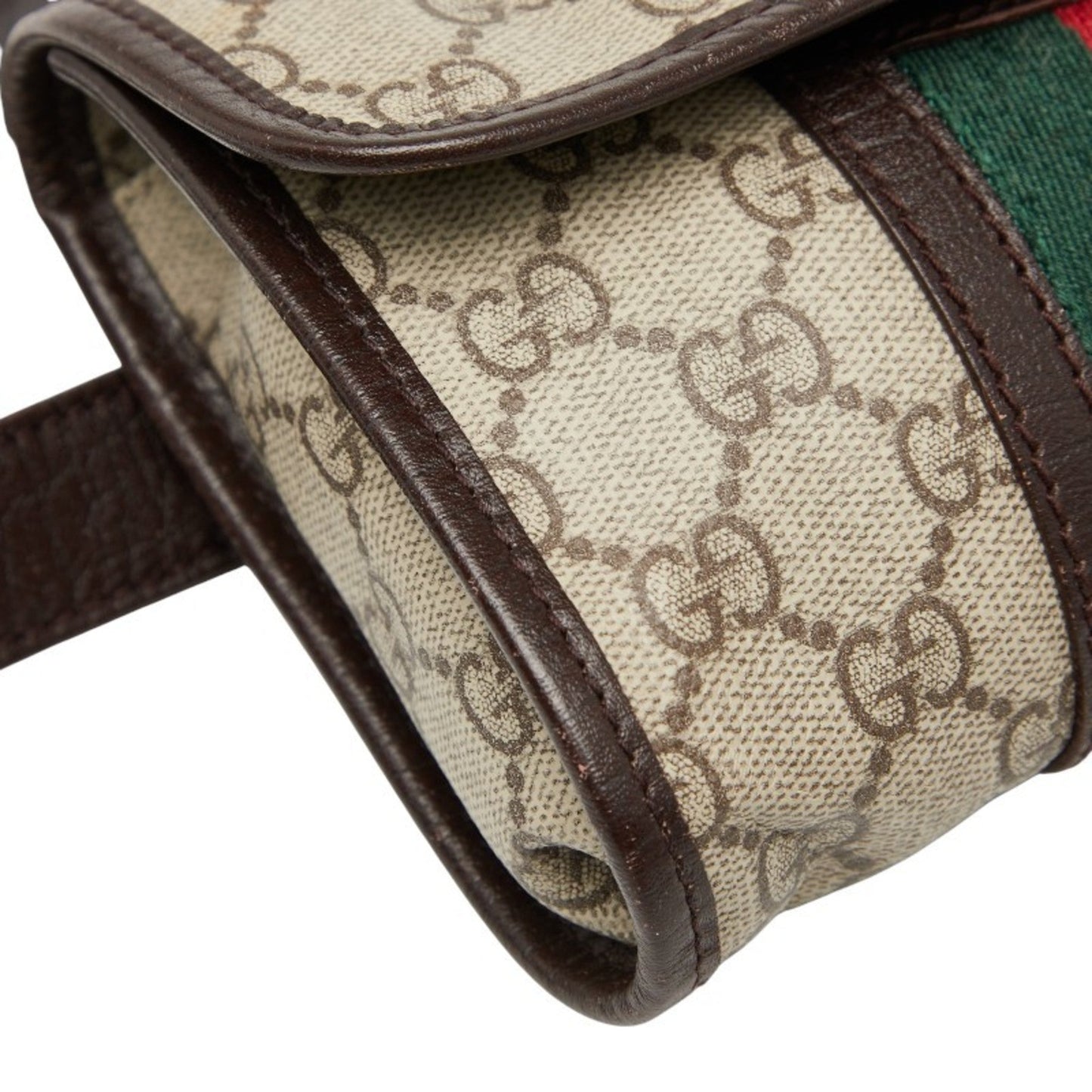 Gucci Sherry Line Beige Multi-Color Pvc Leather Sling Bag