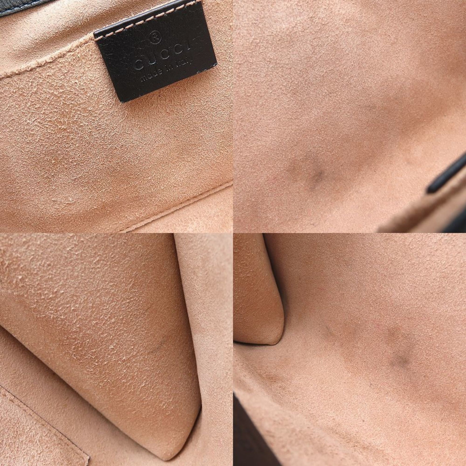 Gucci Black Leather Shoulder Bag