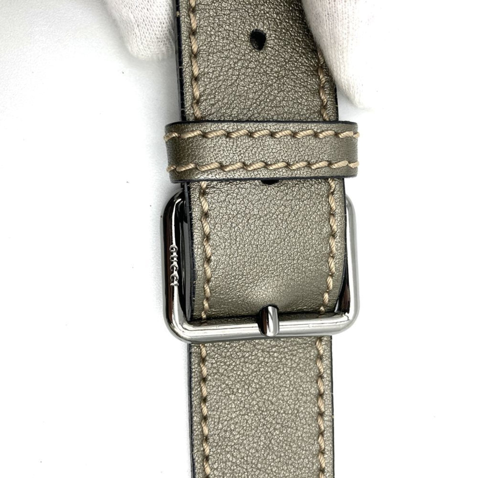 Gucci Gg Imprimé Brown Metallic Gg Imprimé Shoulder Bag