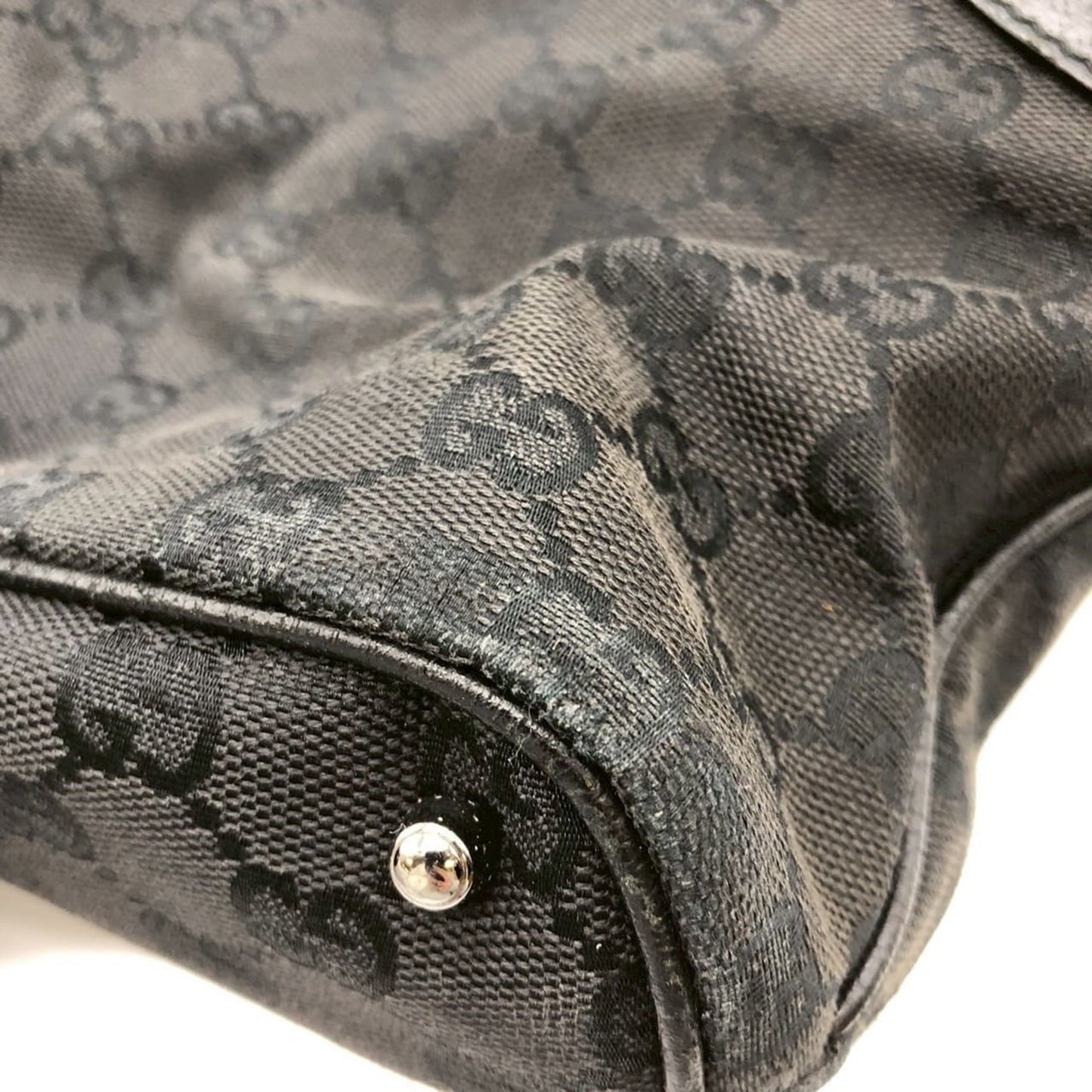 Gucci Gg Canvas Black Gg Canvas Handbag Tote Bag