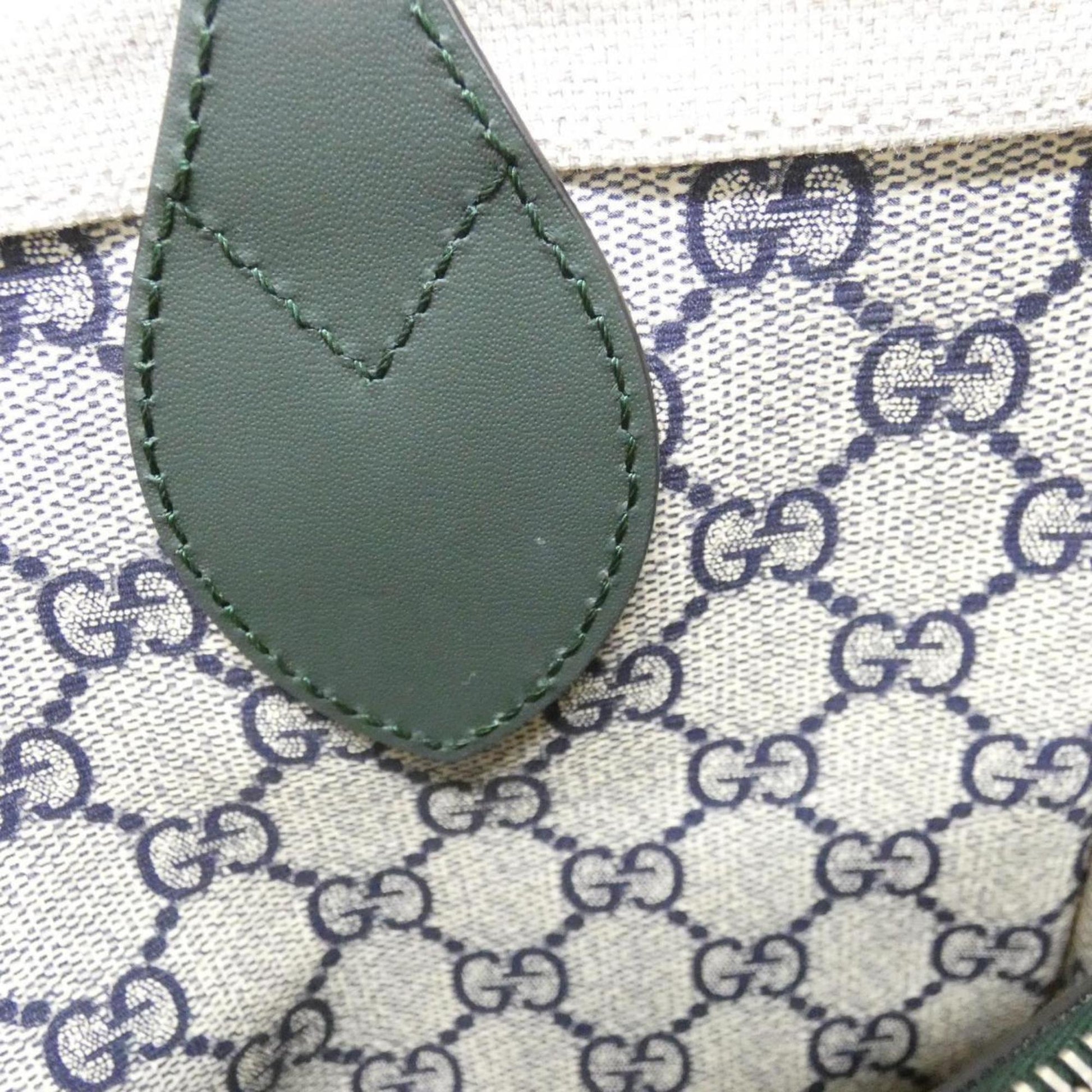 Gucci Beige Canvas Leather Handbag