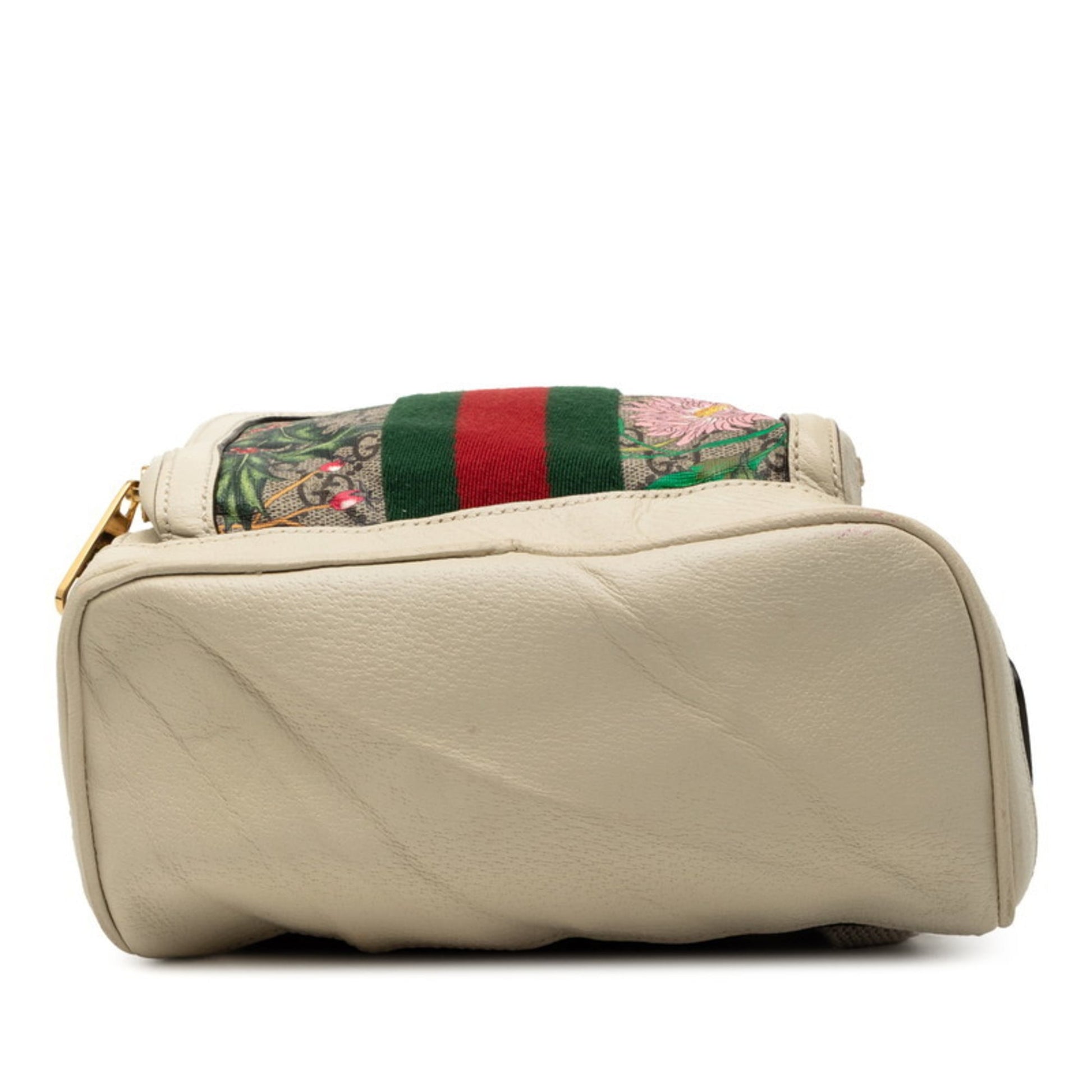 Gucci Beige Multi-Color Gg Supreme Pvc Leather Backpack