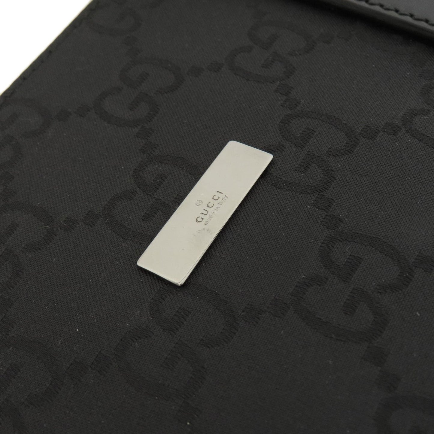 Gucci Black Nylon Canvas Briefcase Handbag