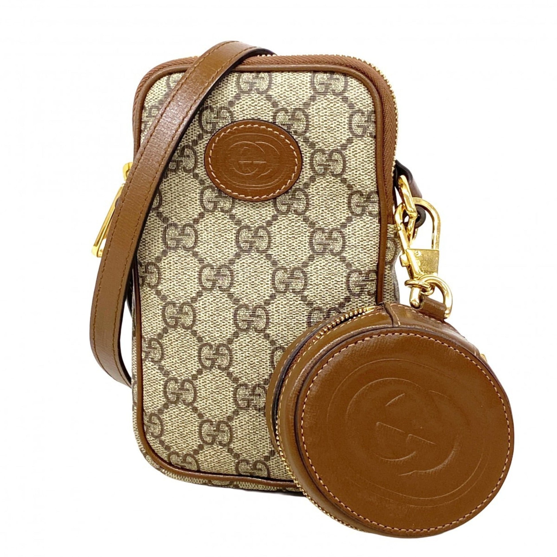Gucci Brown Pvc Shoulder Bag