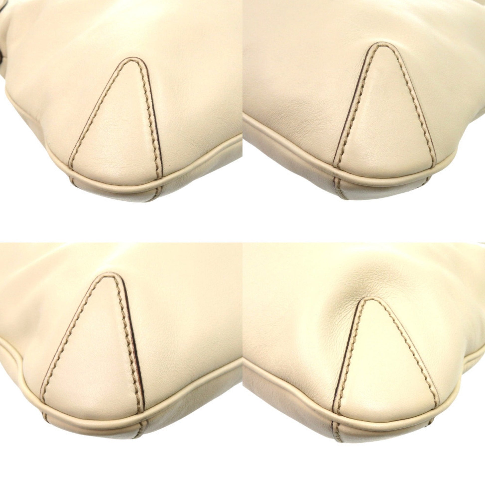 Gucci Ivory Leather Shoulder Bag