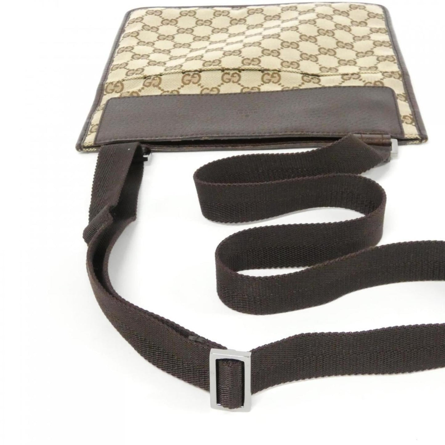 Gucci Beige Brown Gg Canvas Shoulder Bag