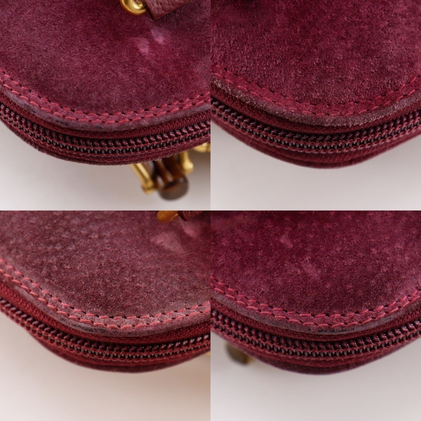 Gucci Purple Suede Handbag