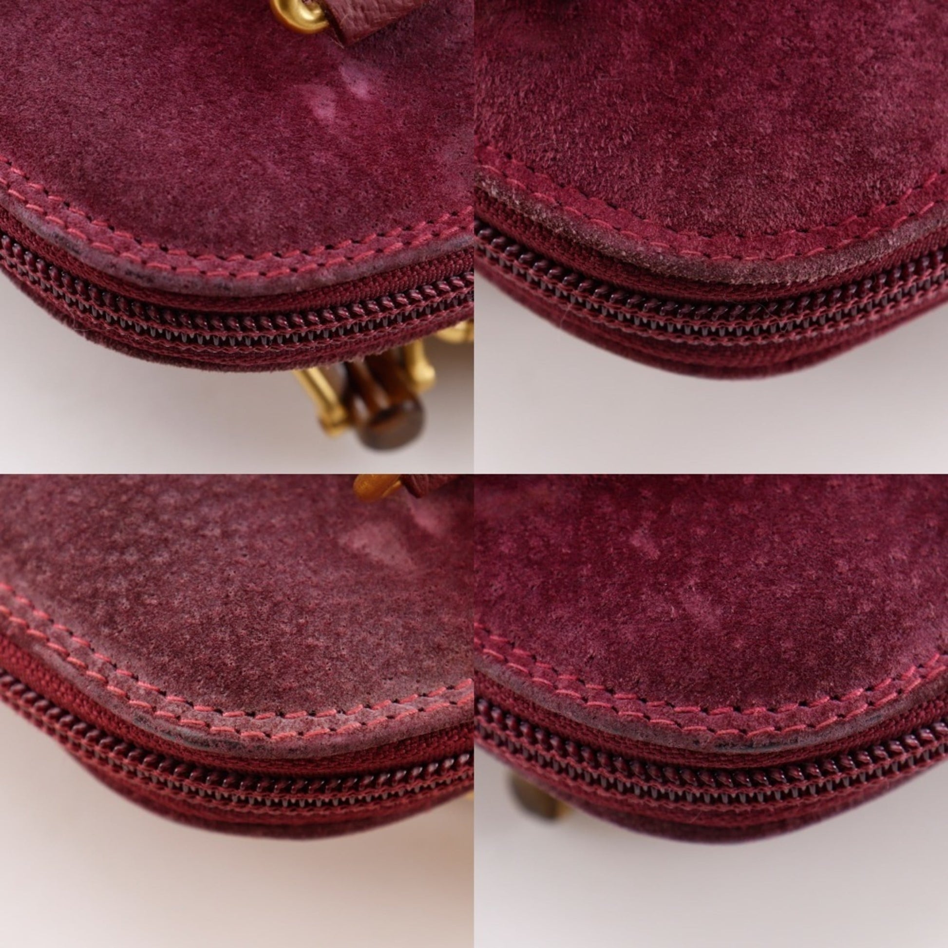 Gucci Purple Suede Handbag
