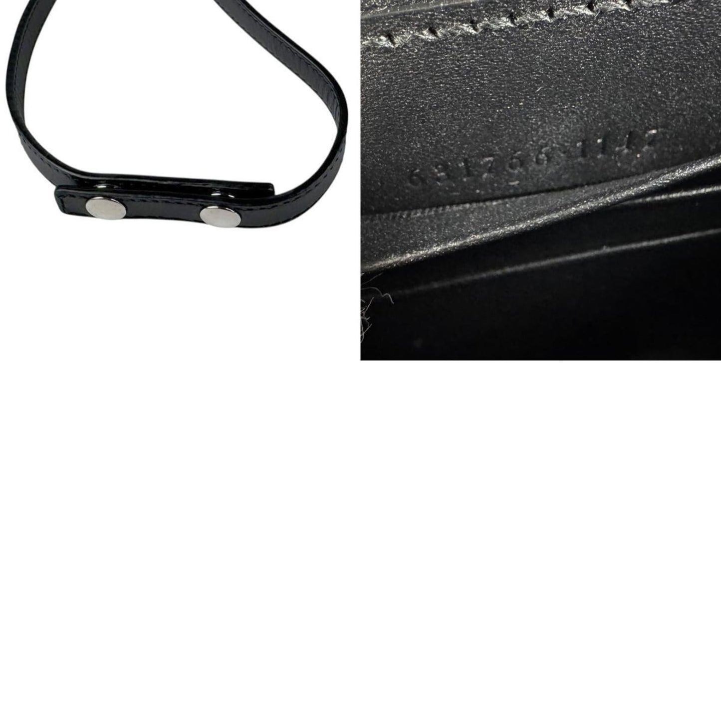 Gucci Black Blue Red Color Pvc Leather Pouch Shoulder Bag