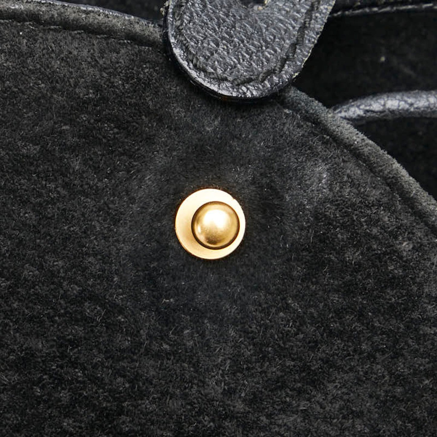Gucci Black Leather Suede Backpack