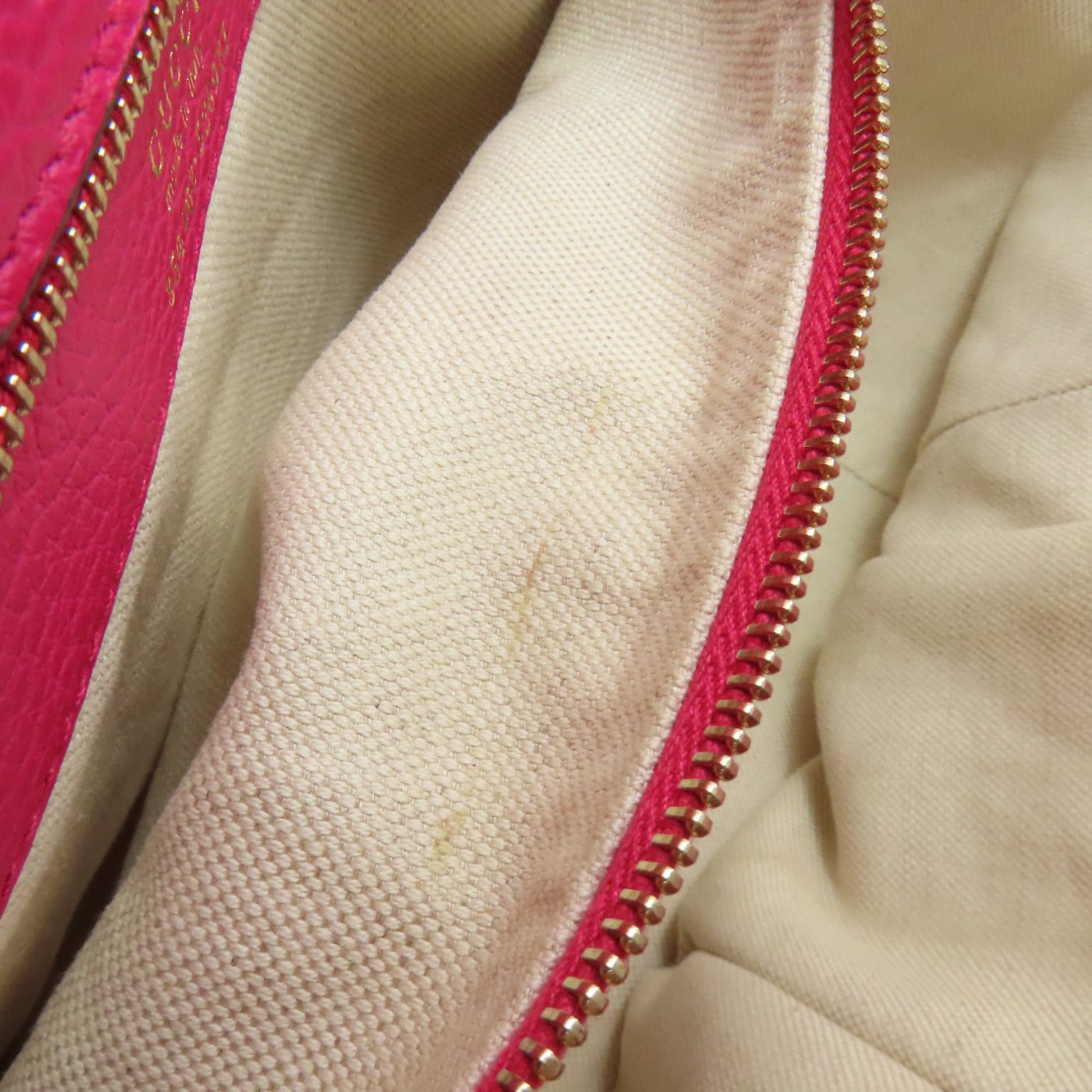 Gucci Pink Leather Tote Bag