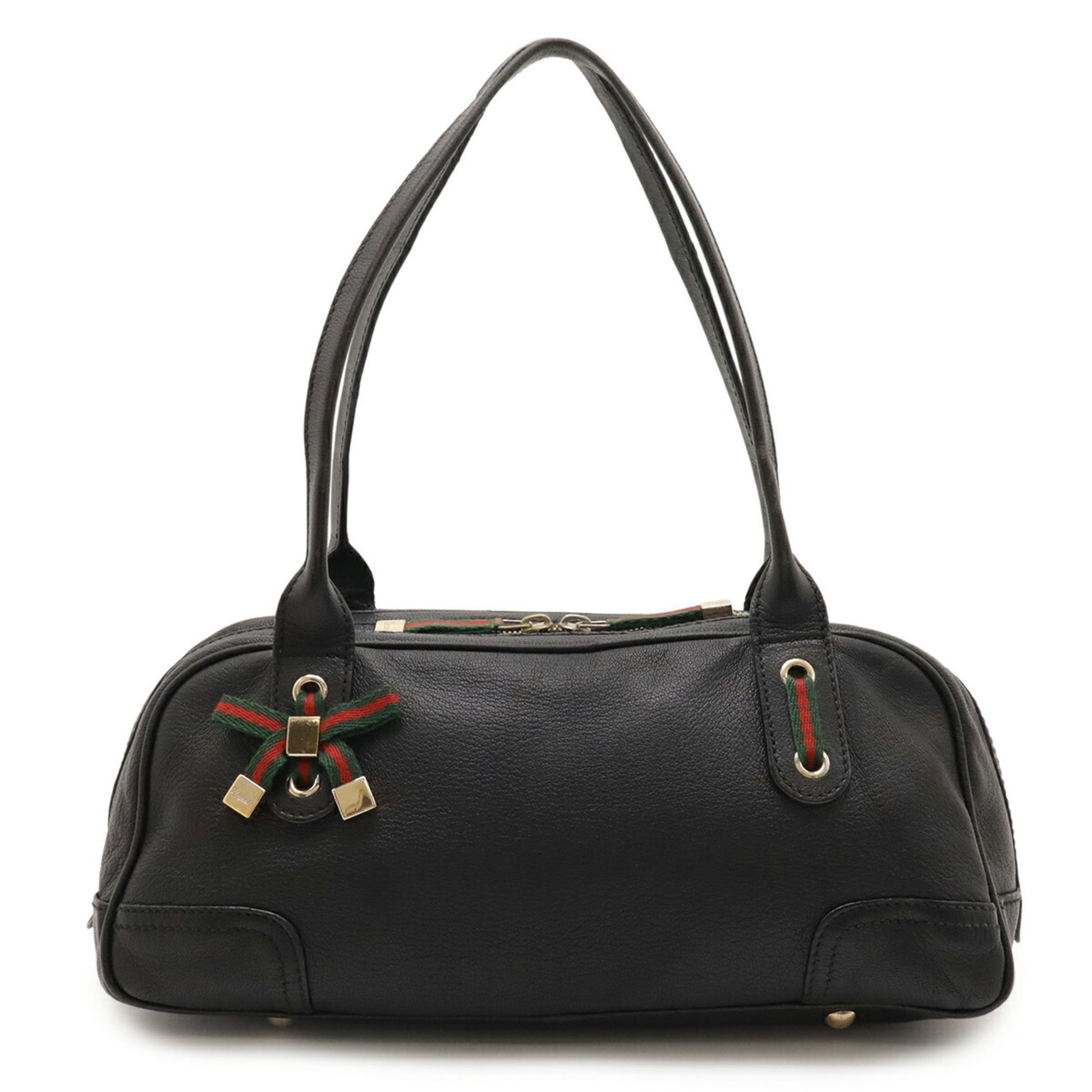 Gucci Black Leather Shoulder Bag