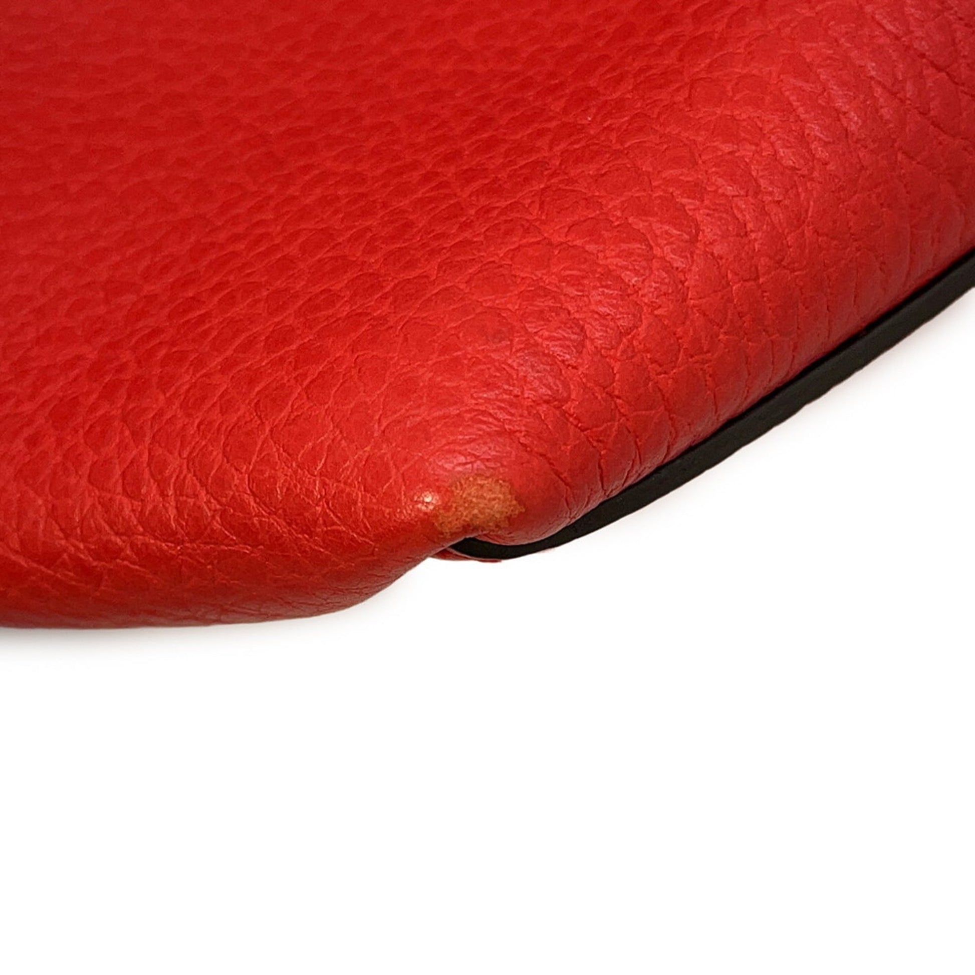 Gucci Red Brown Leather Shoulder Bag Tote Bag