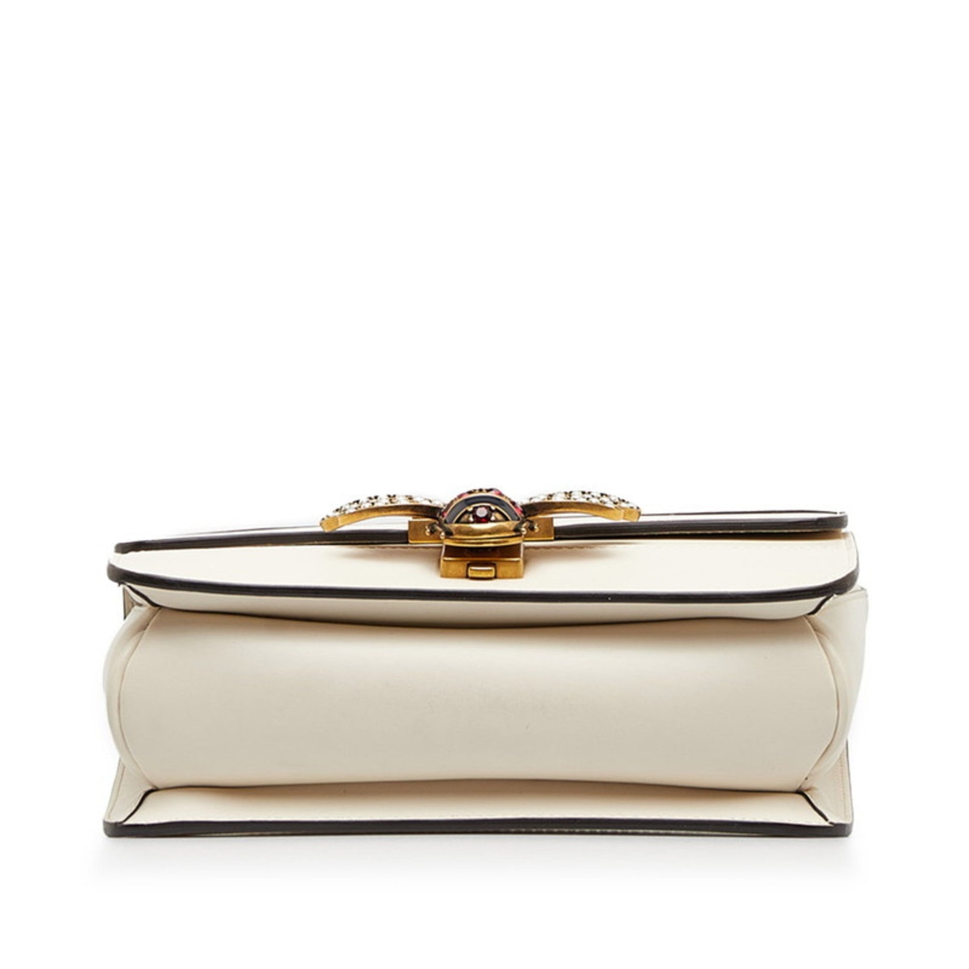 Gucci White Leather Shoulder Bag