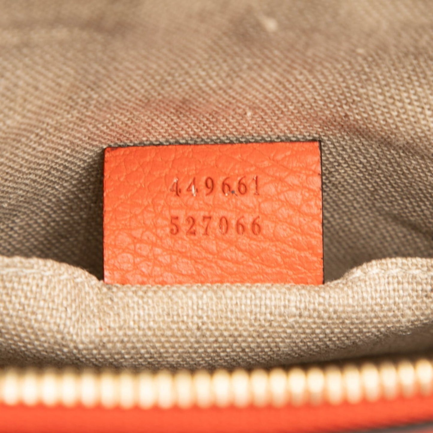 Gucci Orange Leather Handbag Shoulder Bag