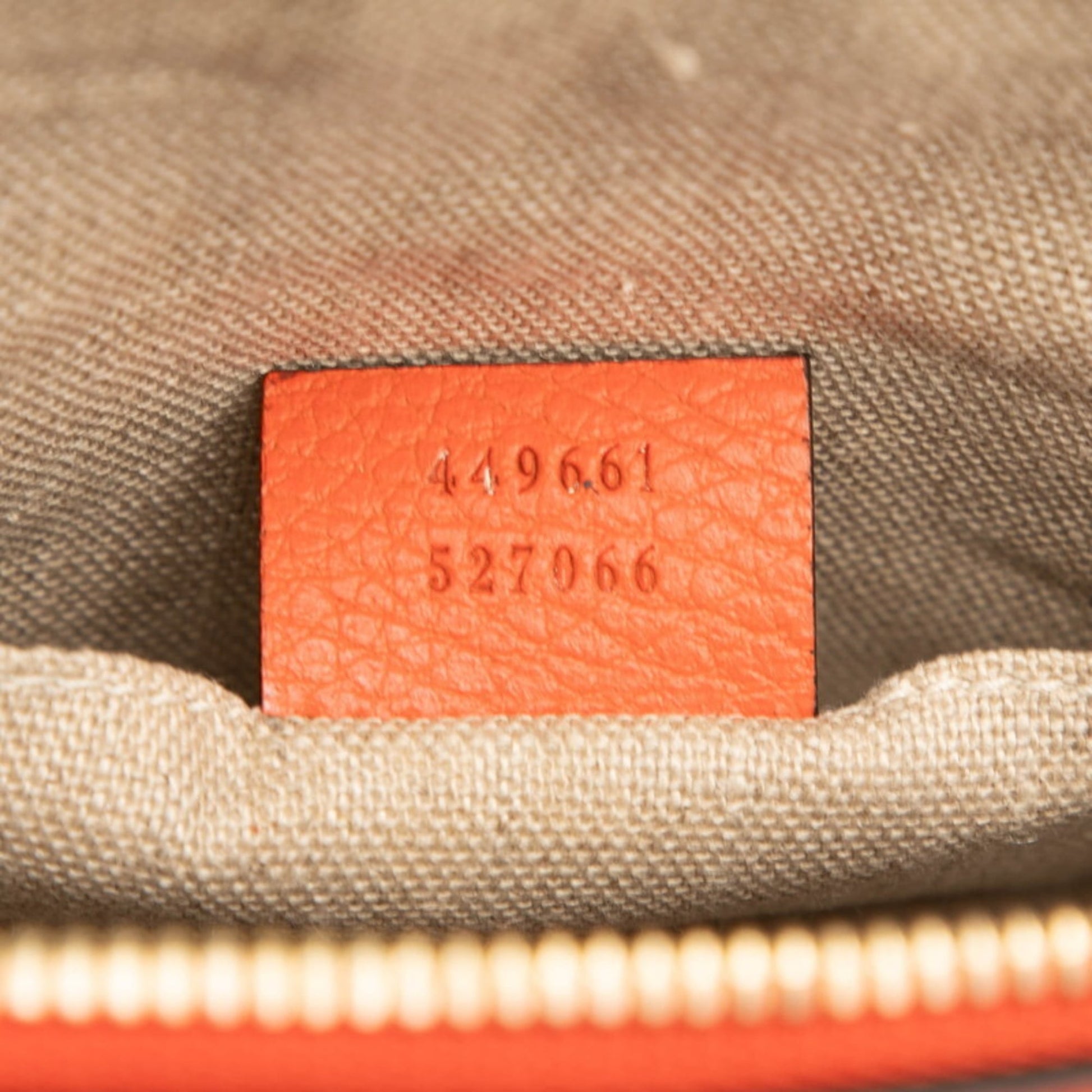 Gucci Orange Leather Handbag Shoulder Bag