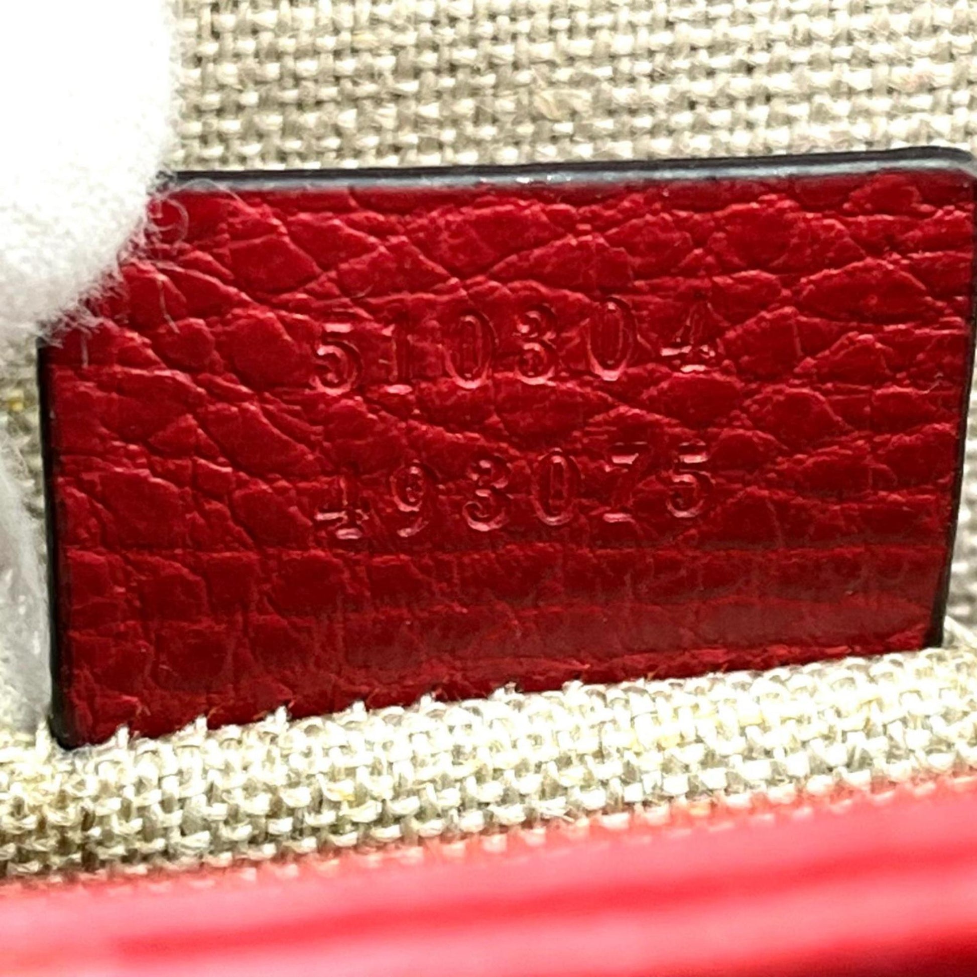 Gucci Red Color Leather Shoulder Bag