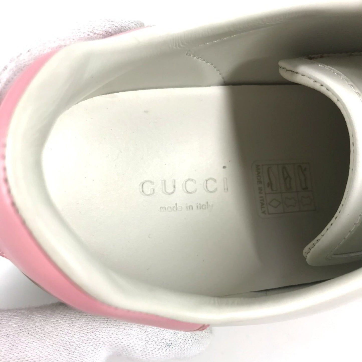 Gucci Pink White Sneakers