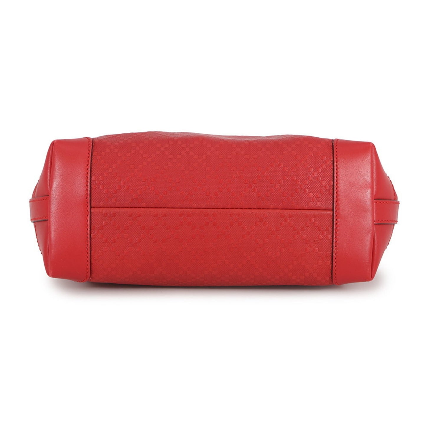 Gucci Red Color Leather Pouch Tote Bag