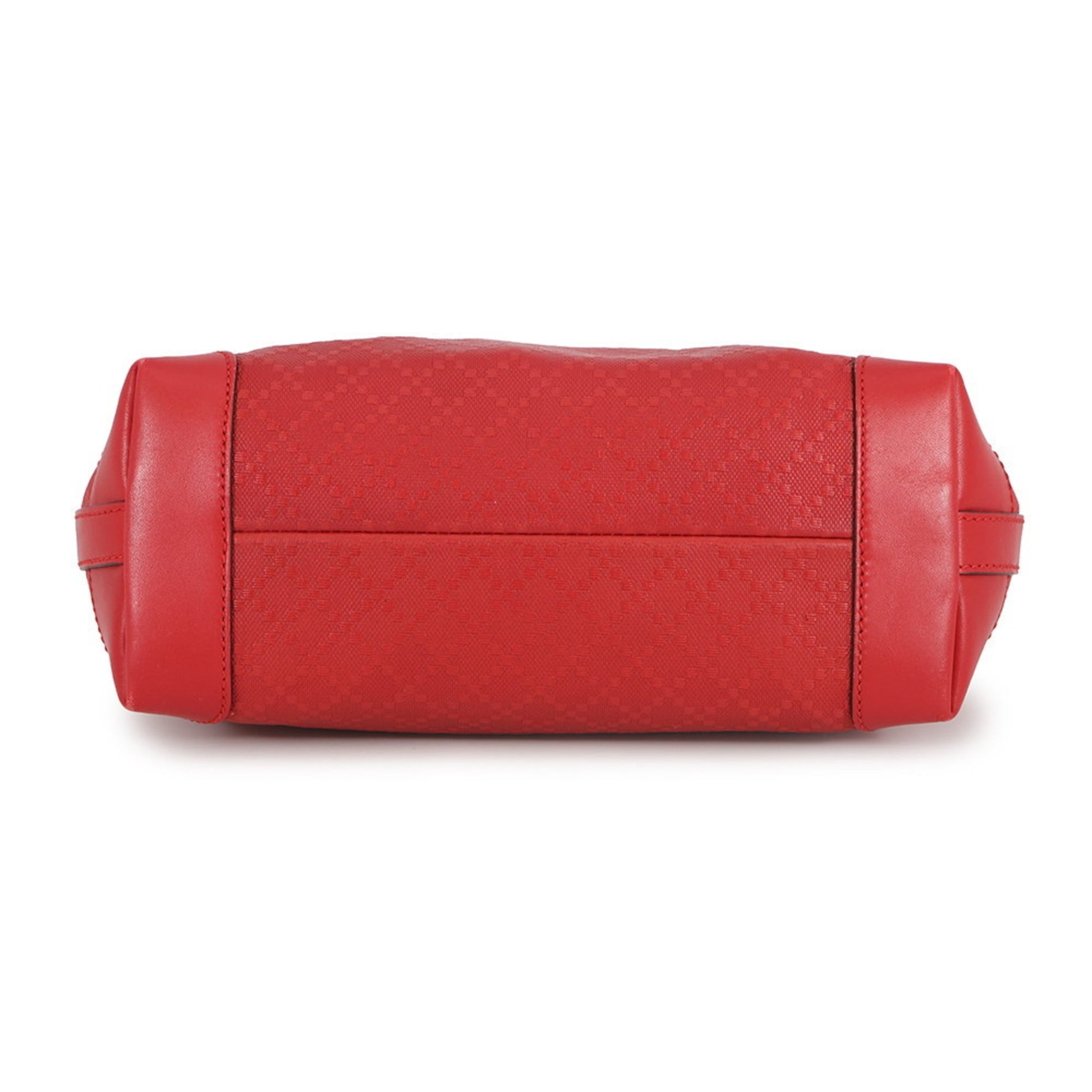 Gucci Red Color Leather Pouch Tote Bag